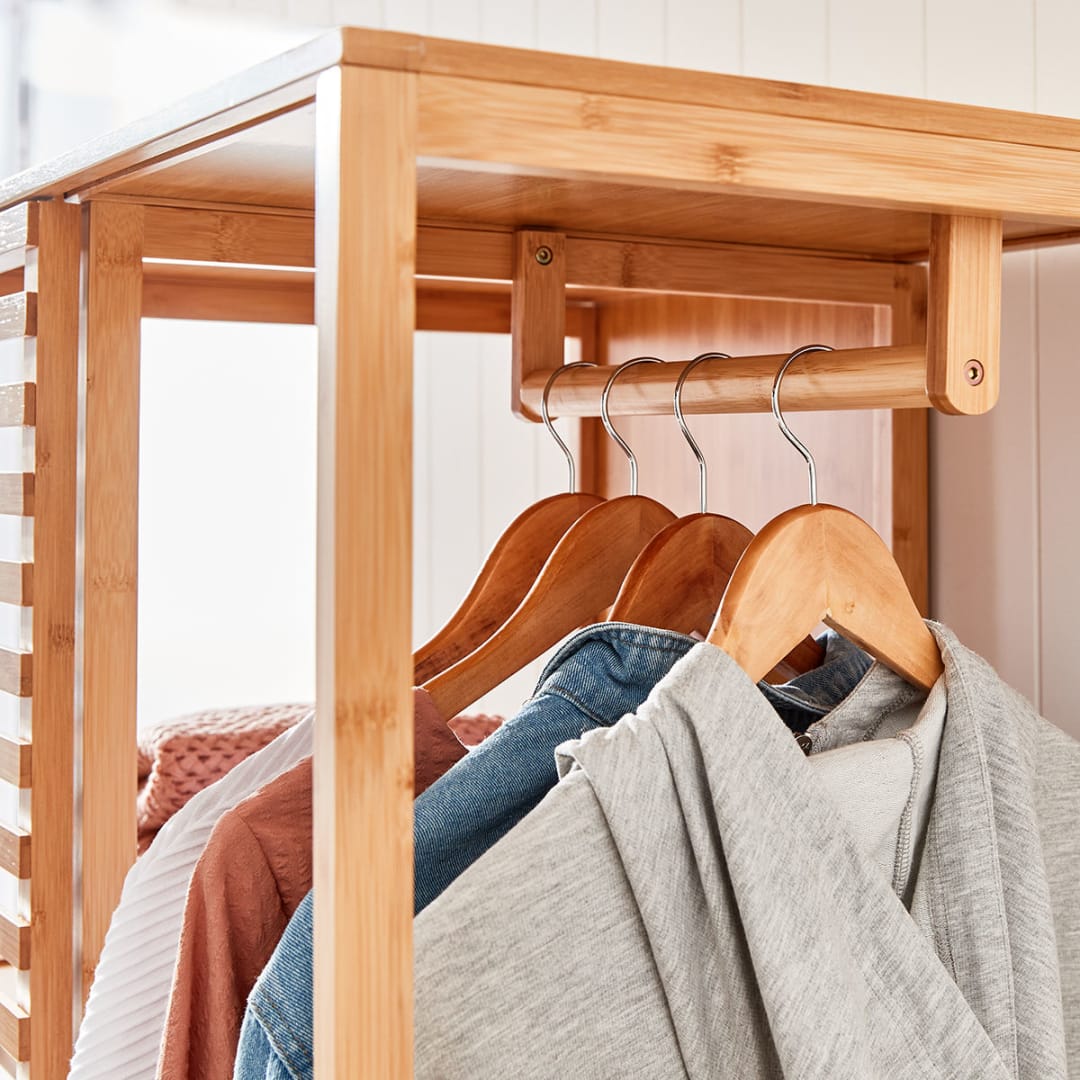 Bamboo Wardrobe with Door Kmart