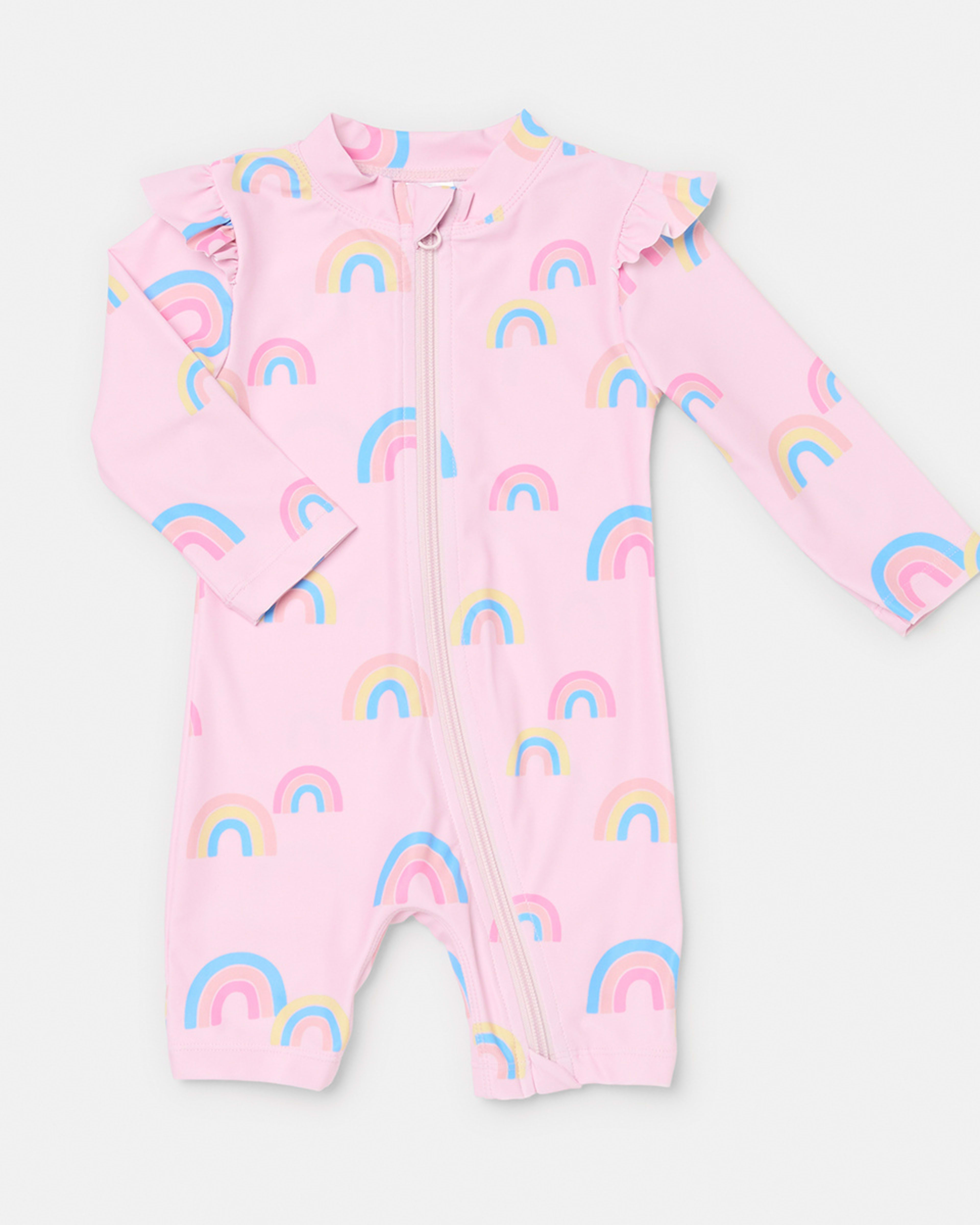 1 Rashie Suit Pnk Rainb, 1 of 3