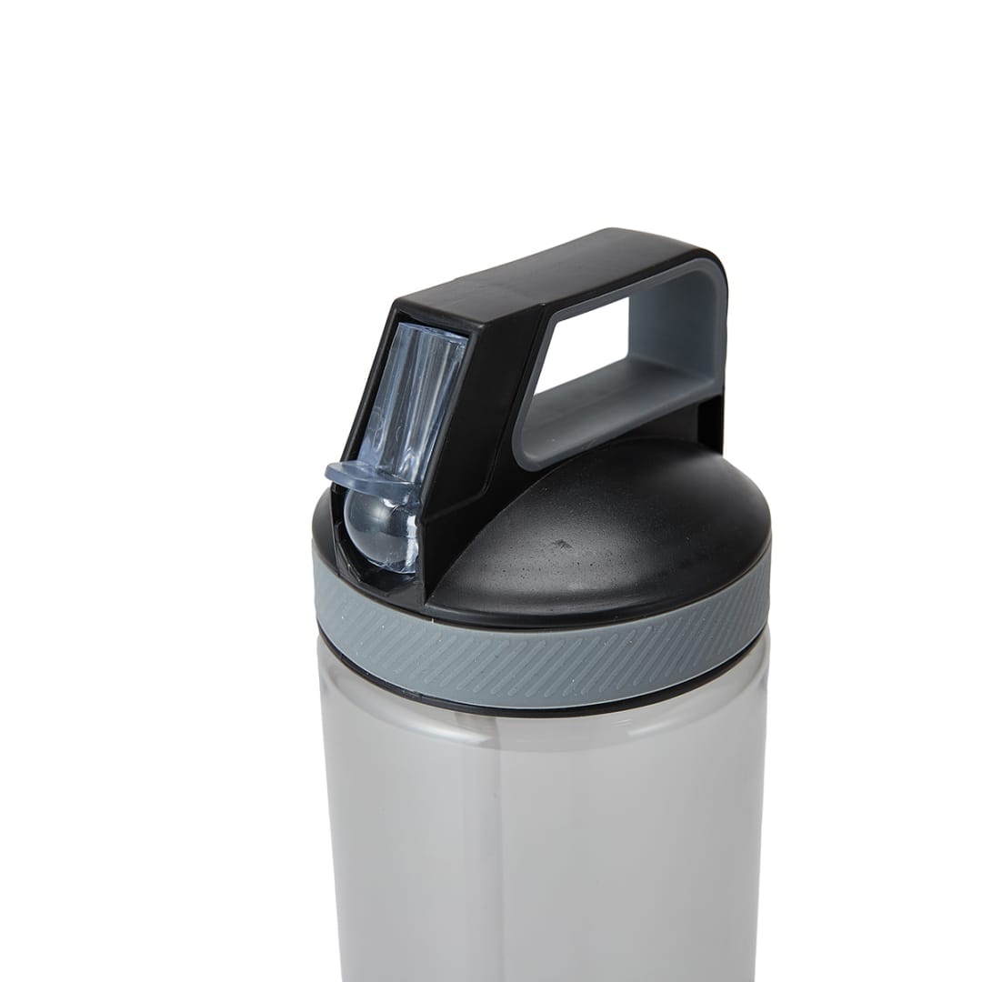 1L Charcoal Flip Top Drink Bottle with Handle Kmart
