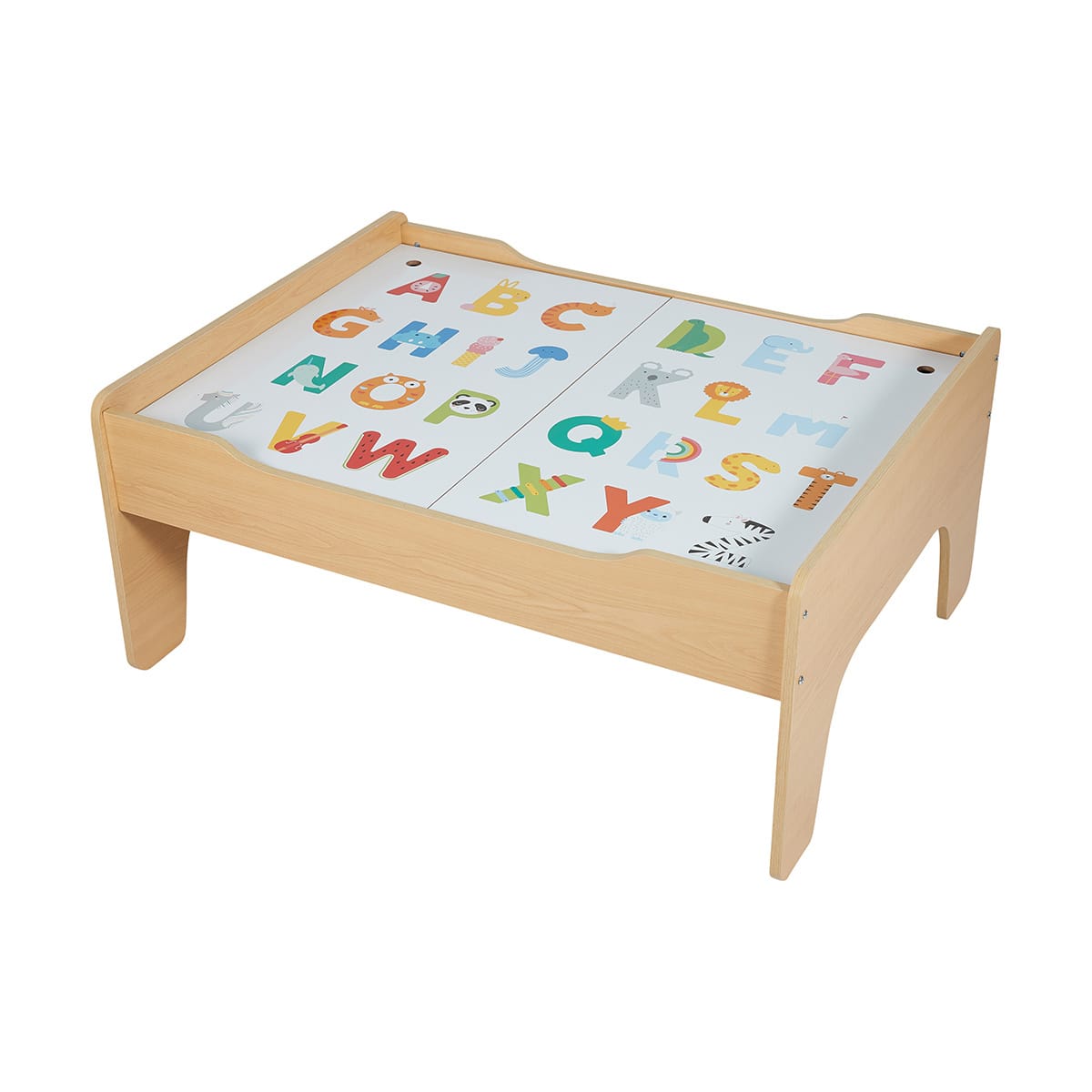 wooden train table kmart