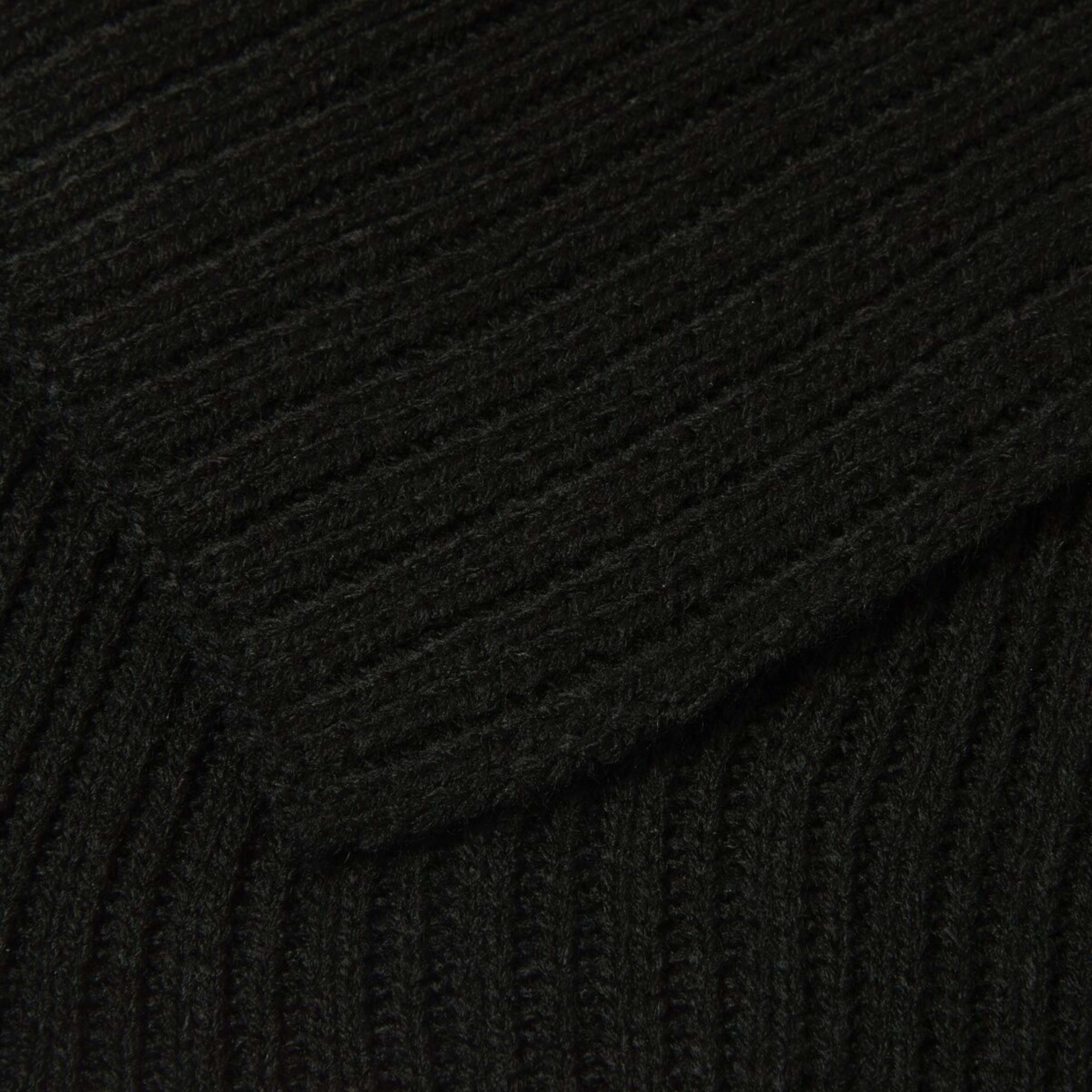 2 Rib Scarf Black, 2 of 3
