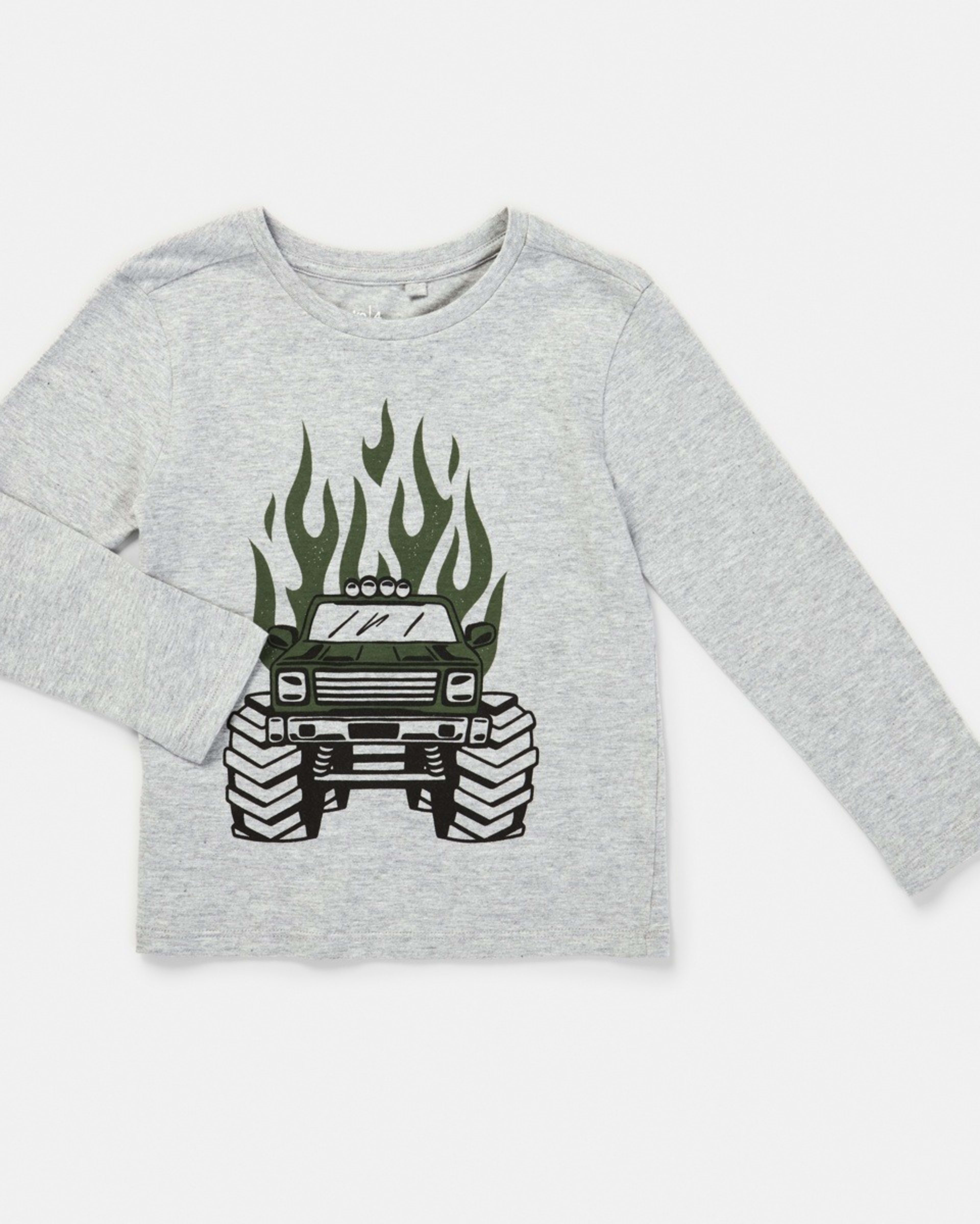 7 Long Sleeve Print T-shirt Gry Monste, 7 of 8