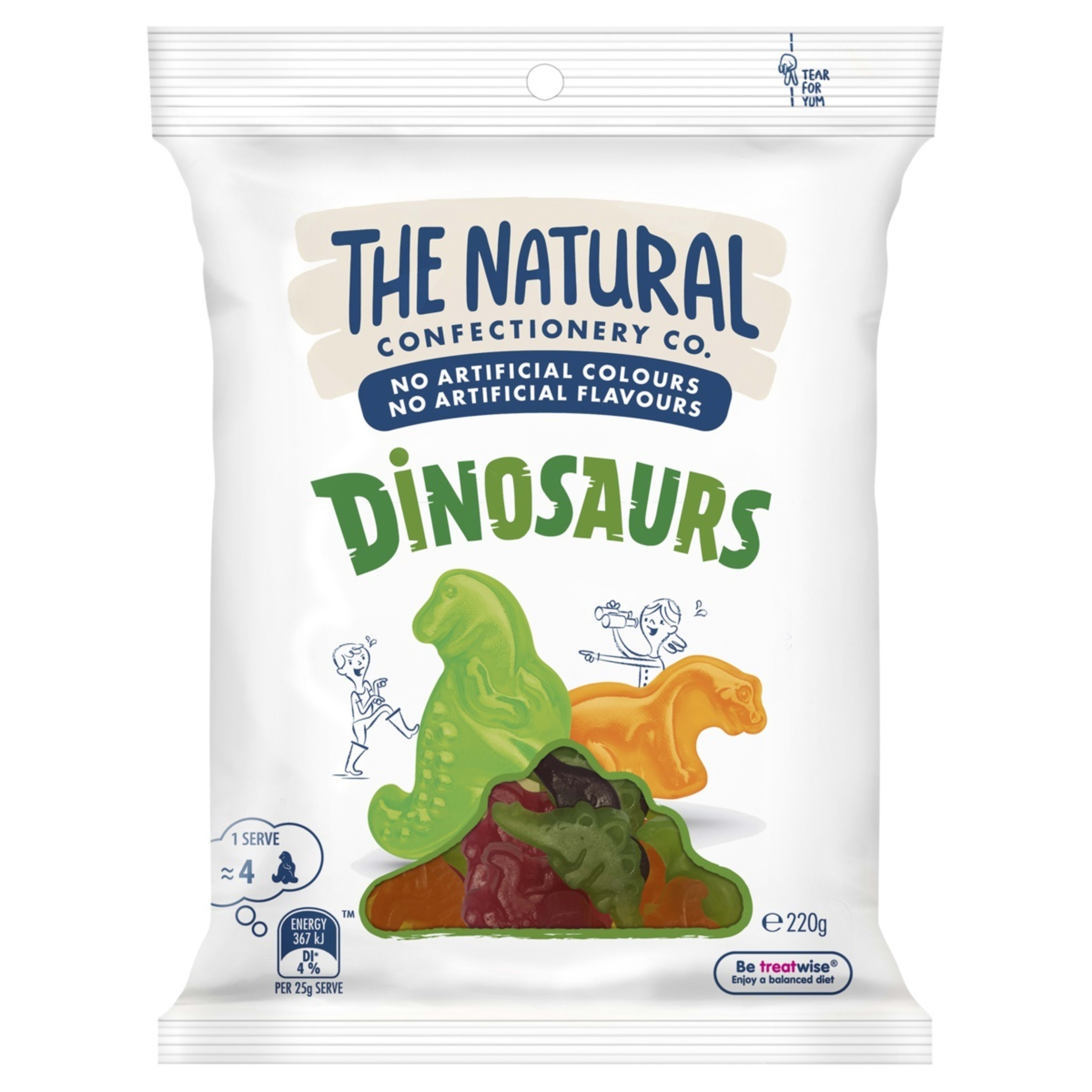 The Natural Confectionery Co. Dinosaurs Lollies 220g Kmart NZ