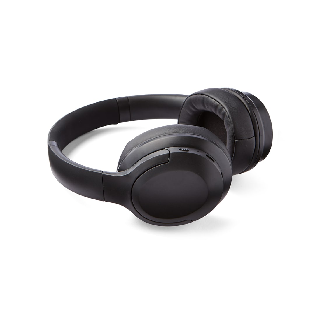 Bluetooth OverEar Headphones with Noise Cancelling Black Kmart