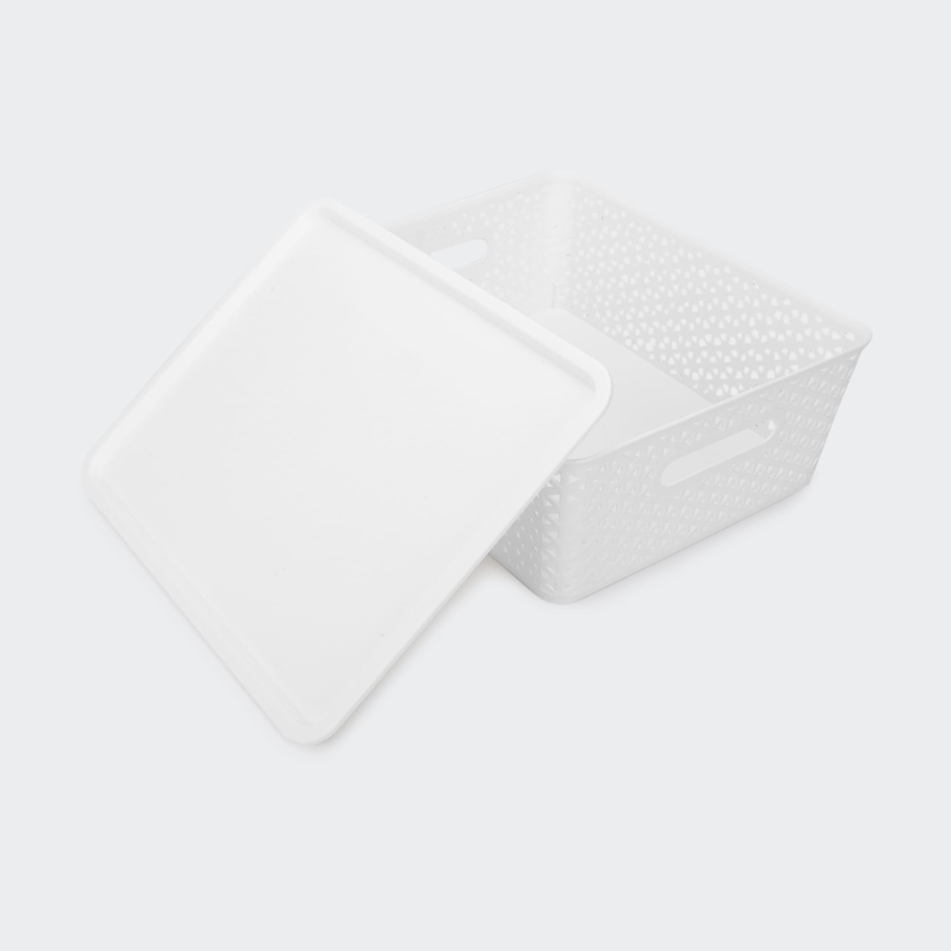 Storage Container with Lid Medium White Kmart