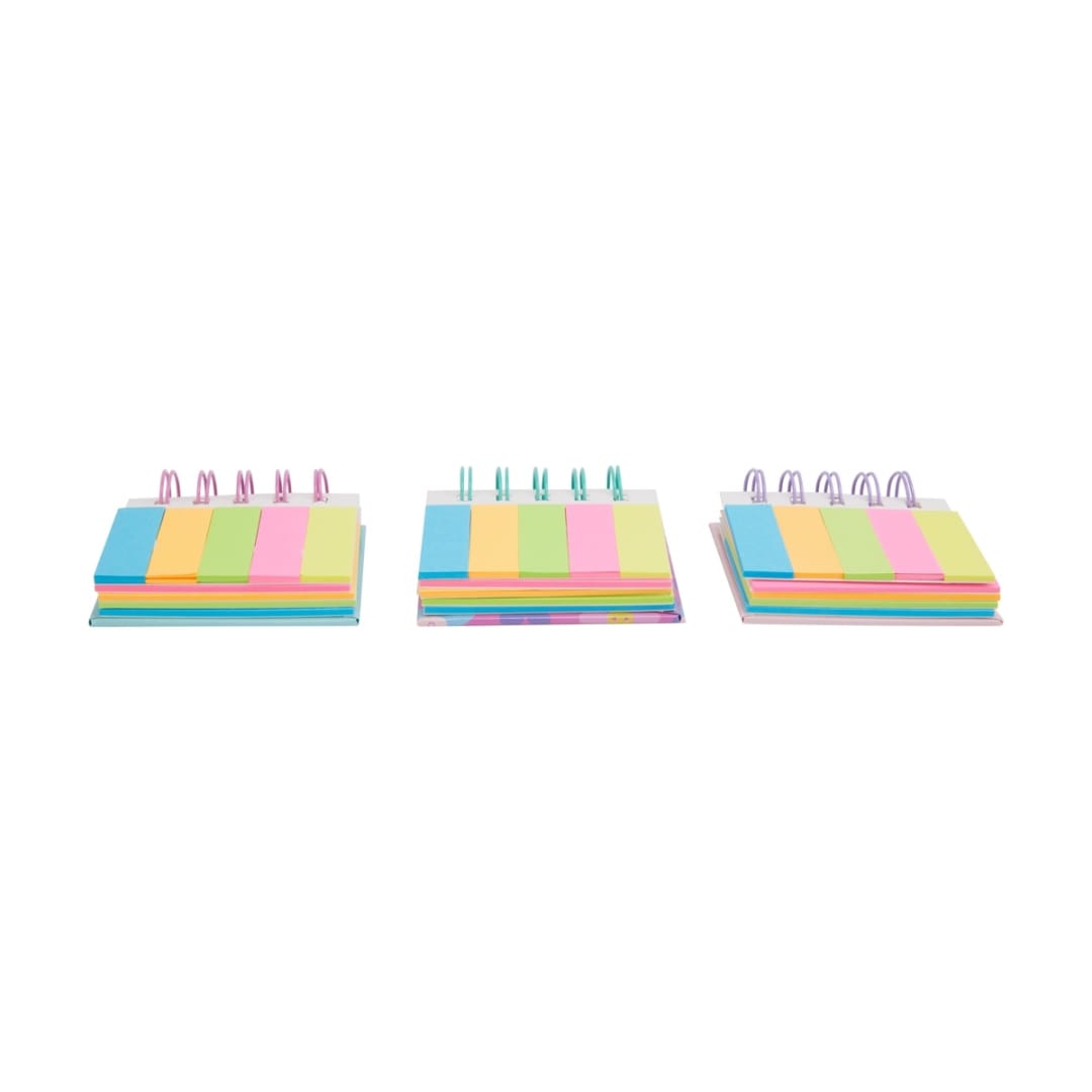 Spiral Sticky Note Pad Assorted Kmart