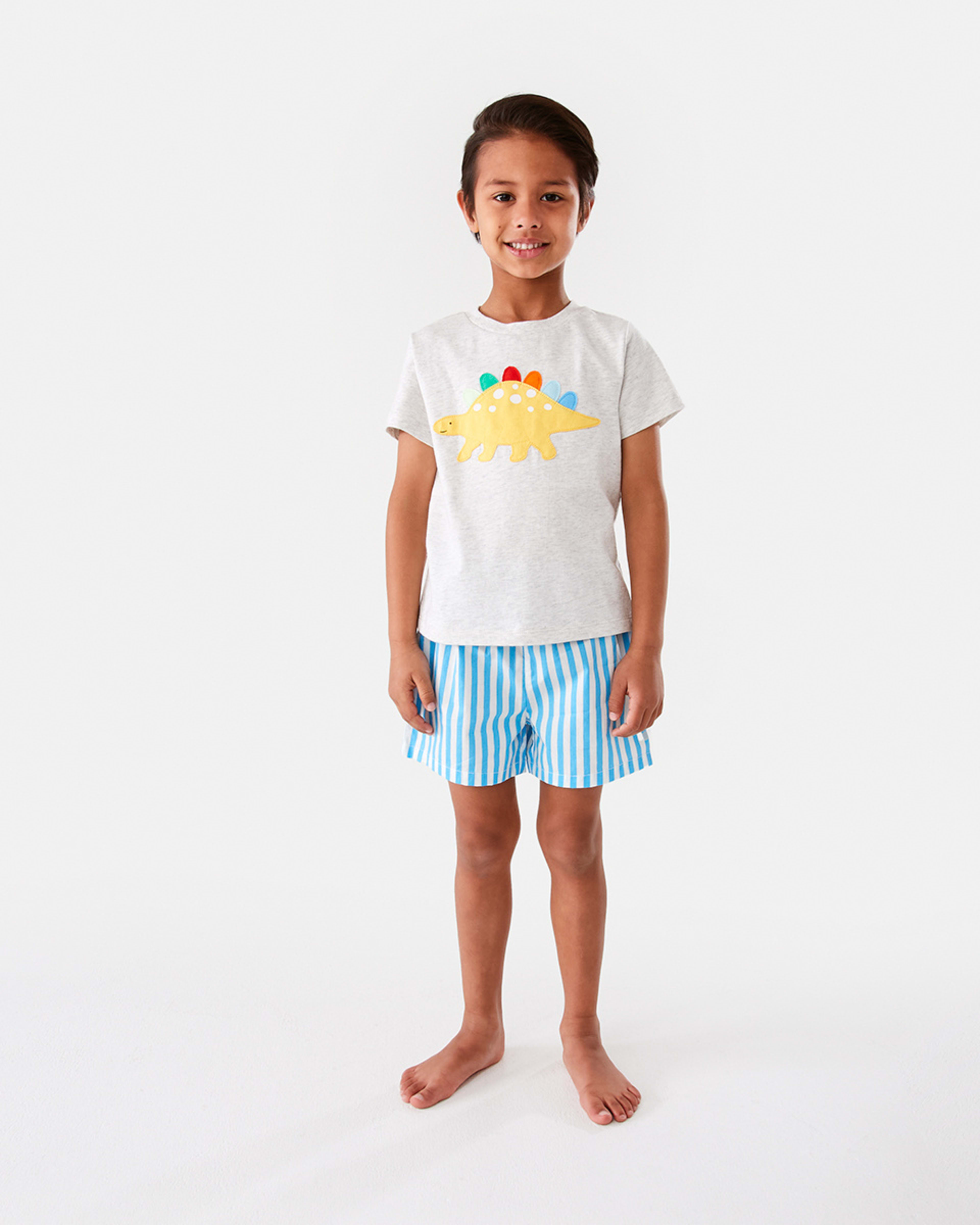 5 Knit Woven Pyjama Set Dinowhtmrl, 5 of 10