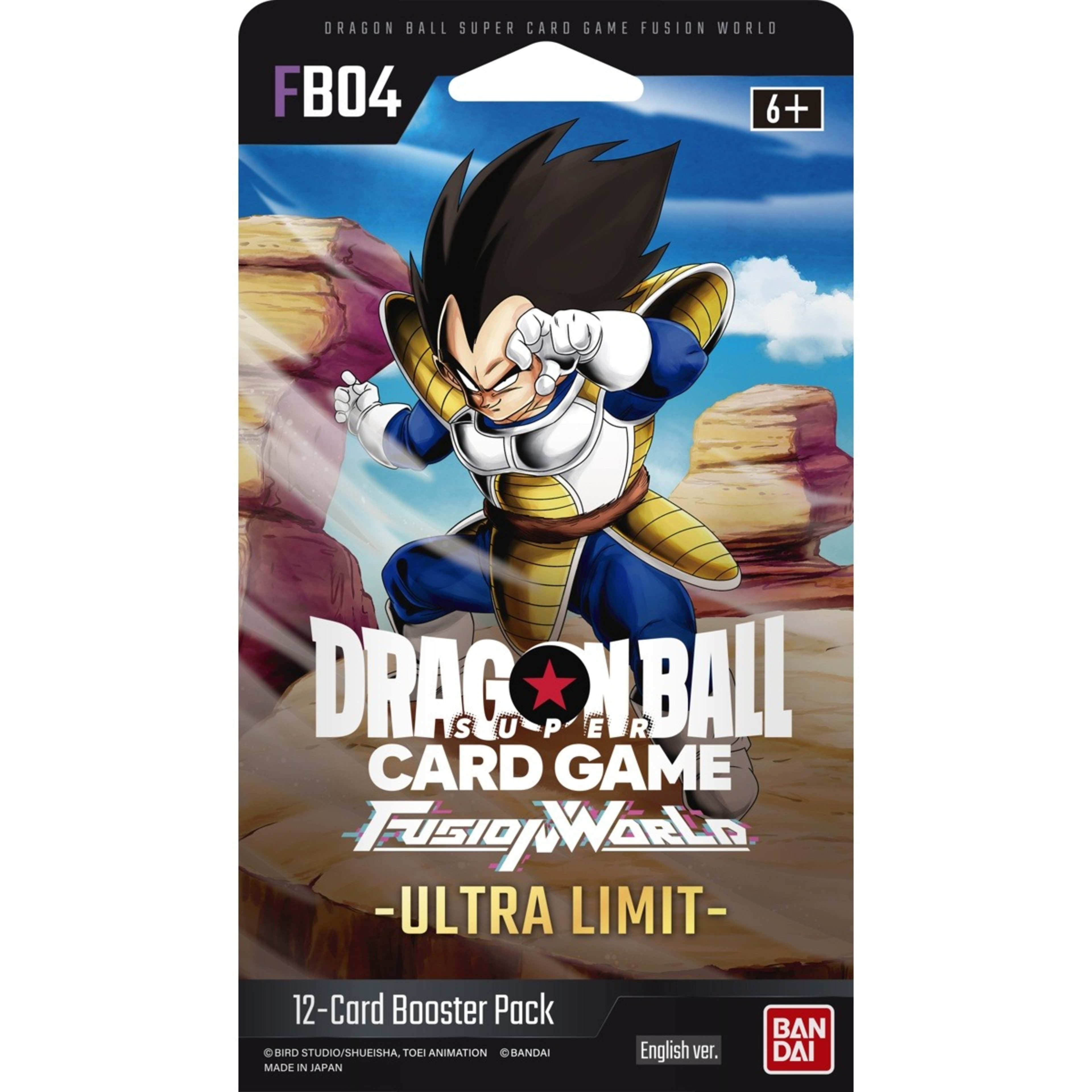 4 Dragon Ball Super Card Game: Fusion World Ultra Limit Booster Pack FB04 - Assorted, 4 of 4