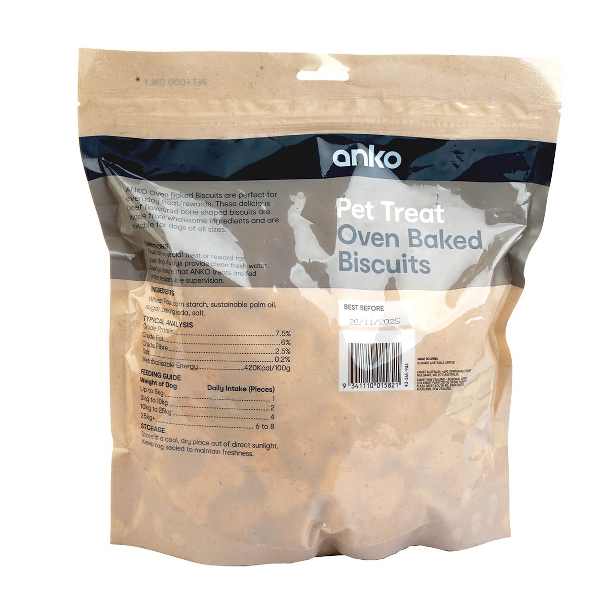 Pet Treat Oven Baked Biscuits Kmart NZ