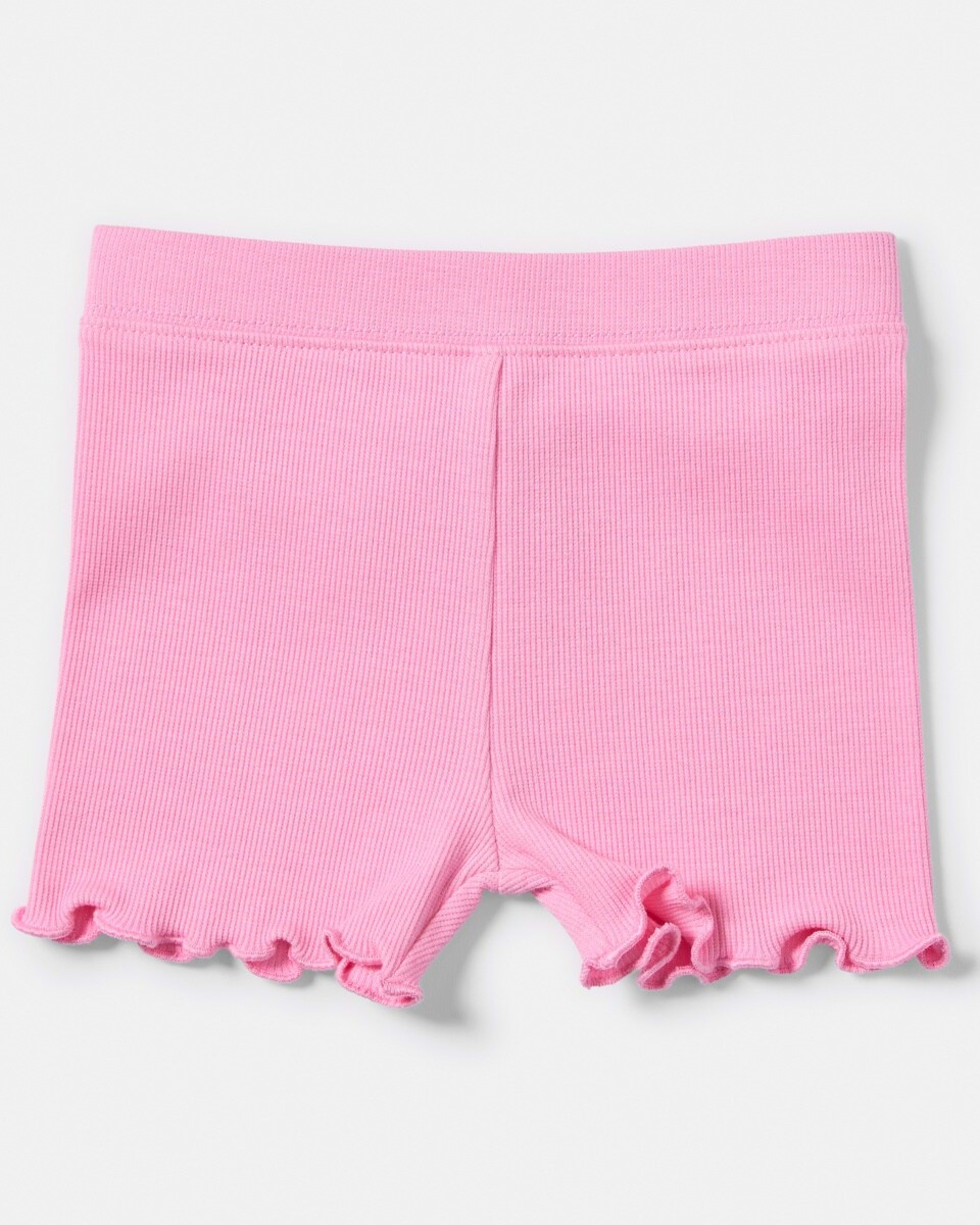 3 3 Pack Rib Shorts PINK DAISIES, 3 of 7