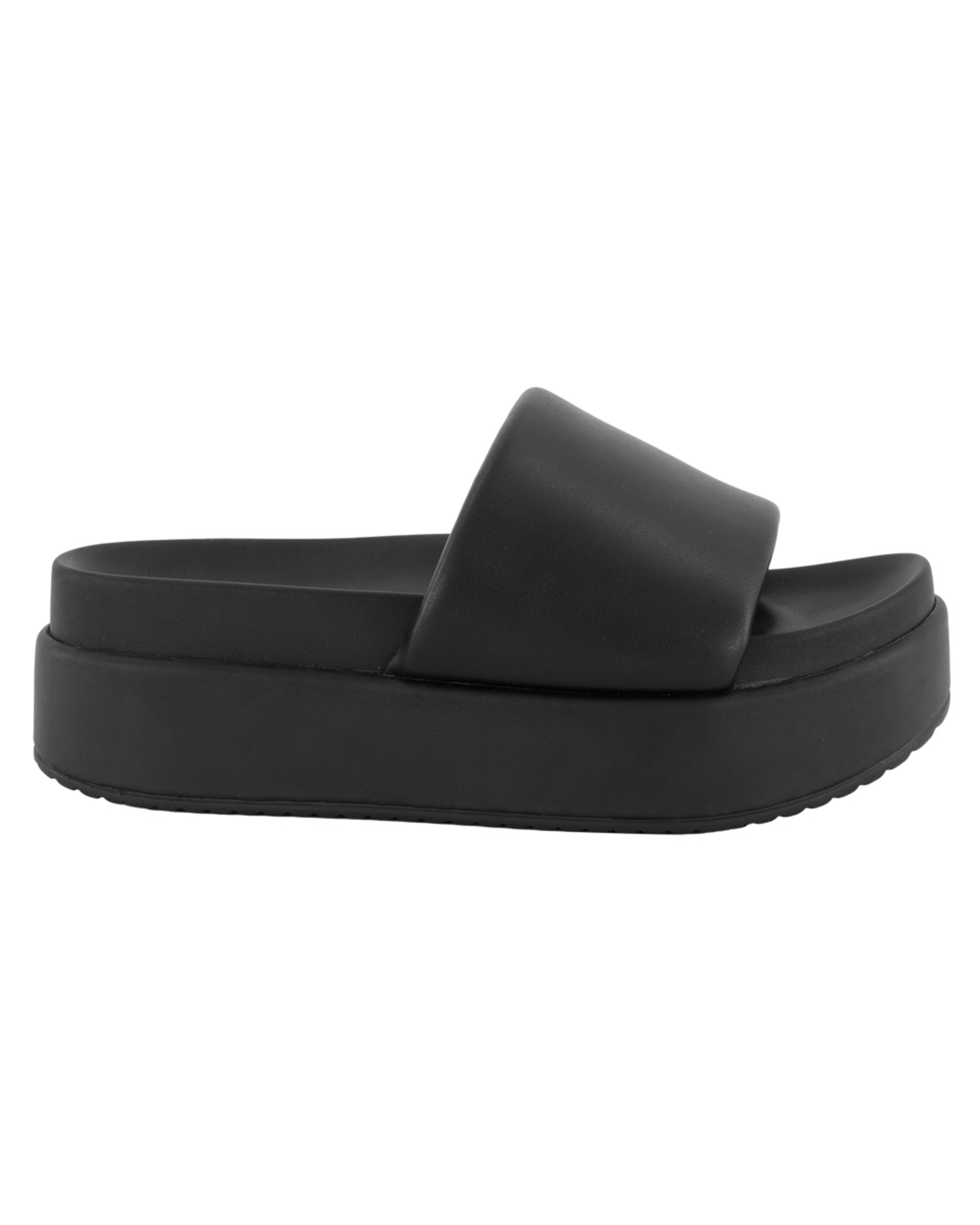 1 Casual Mule Platform Heels BLACK, 1 of 5