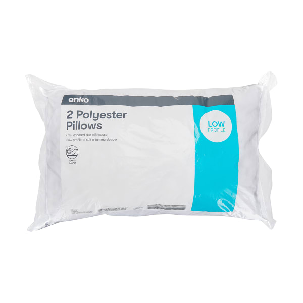2 Pack Polyester Pillows