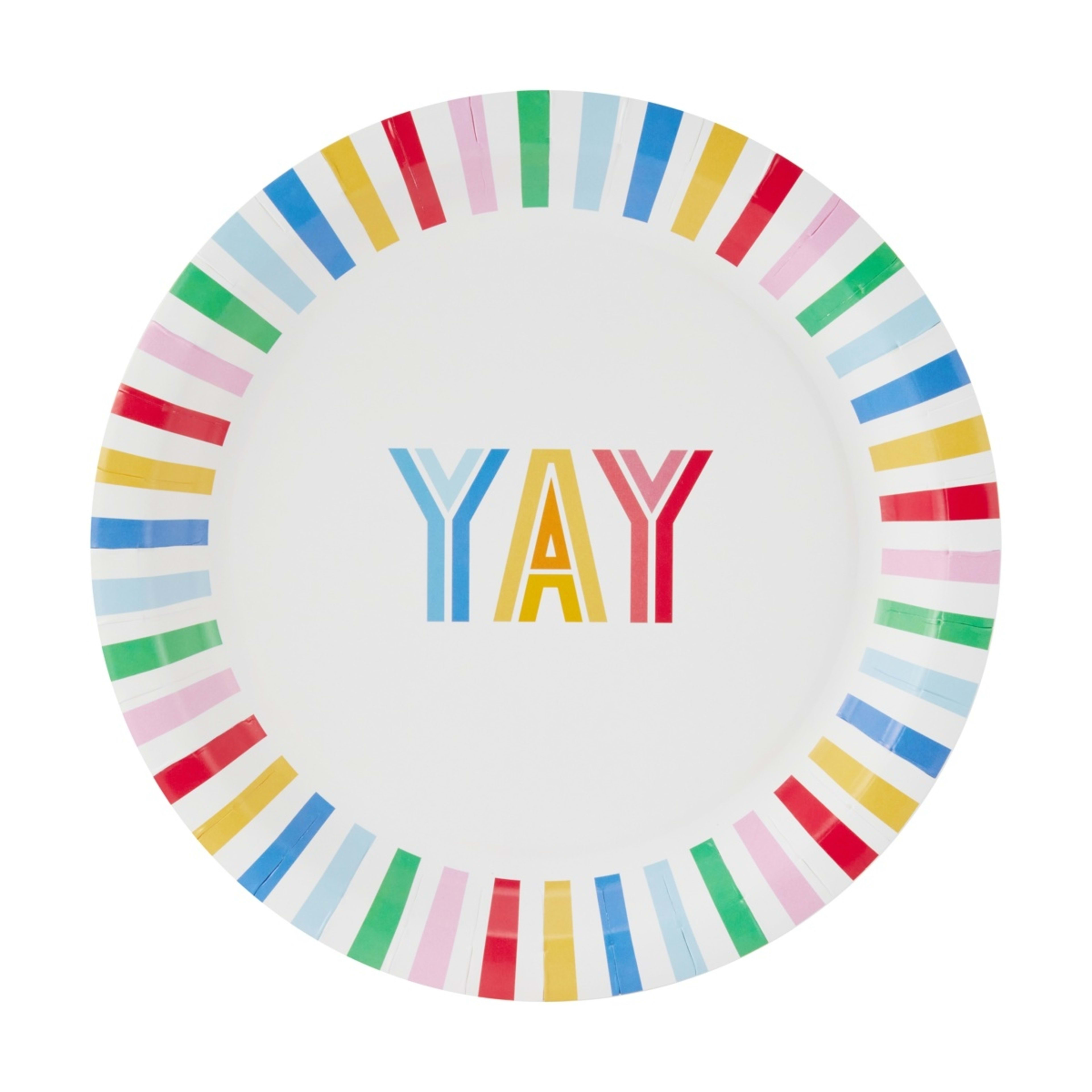 1 16 Piece Bright Paper Plates