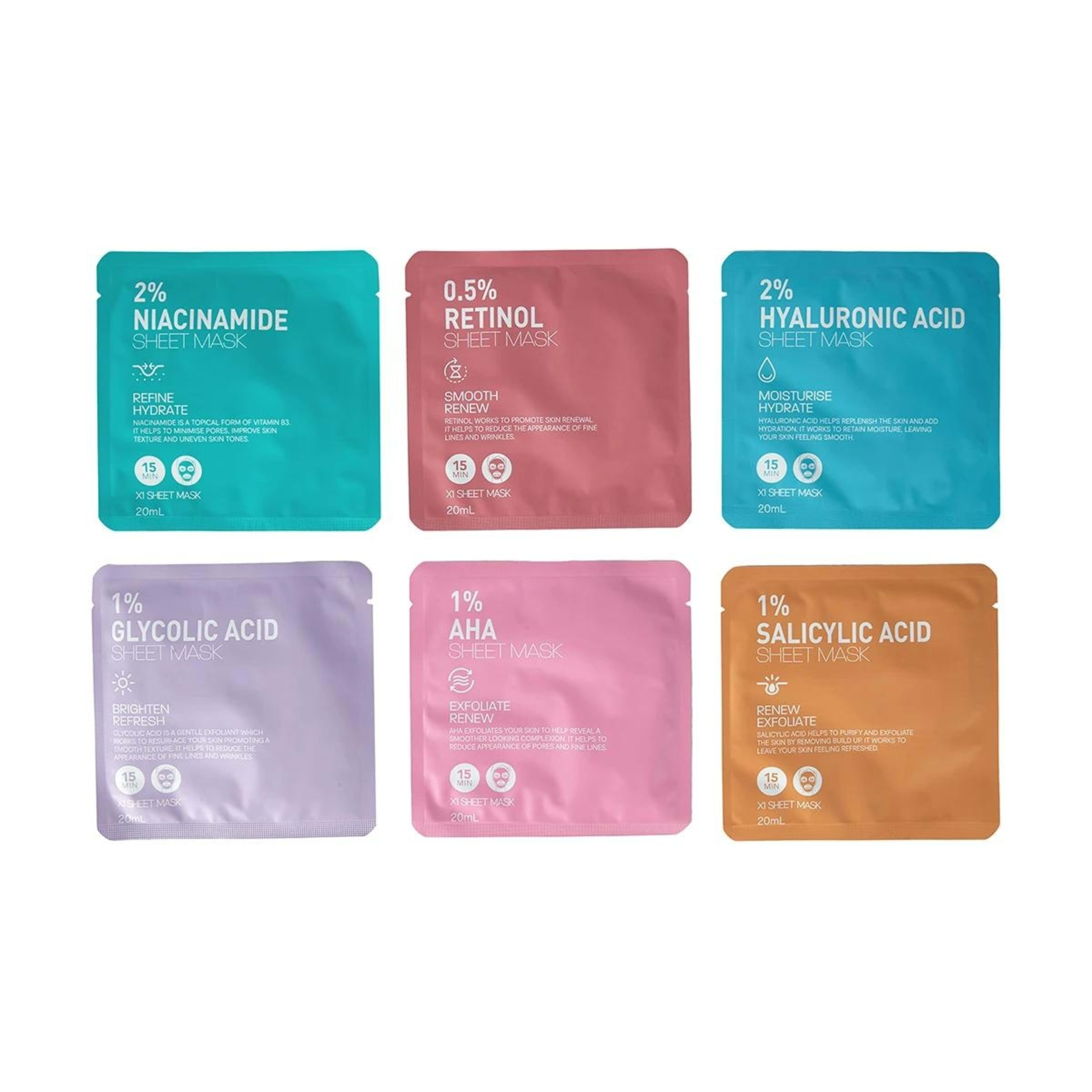 2 6 Pack Multi Masking Treatment Sheet Masks, 2 of 5