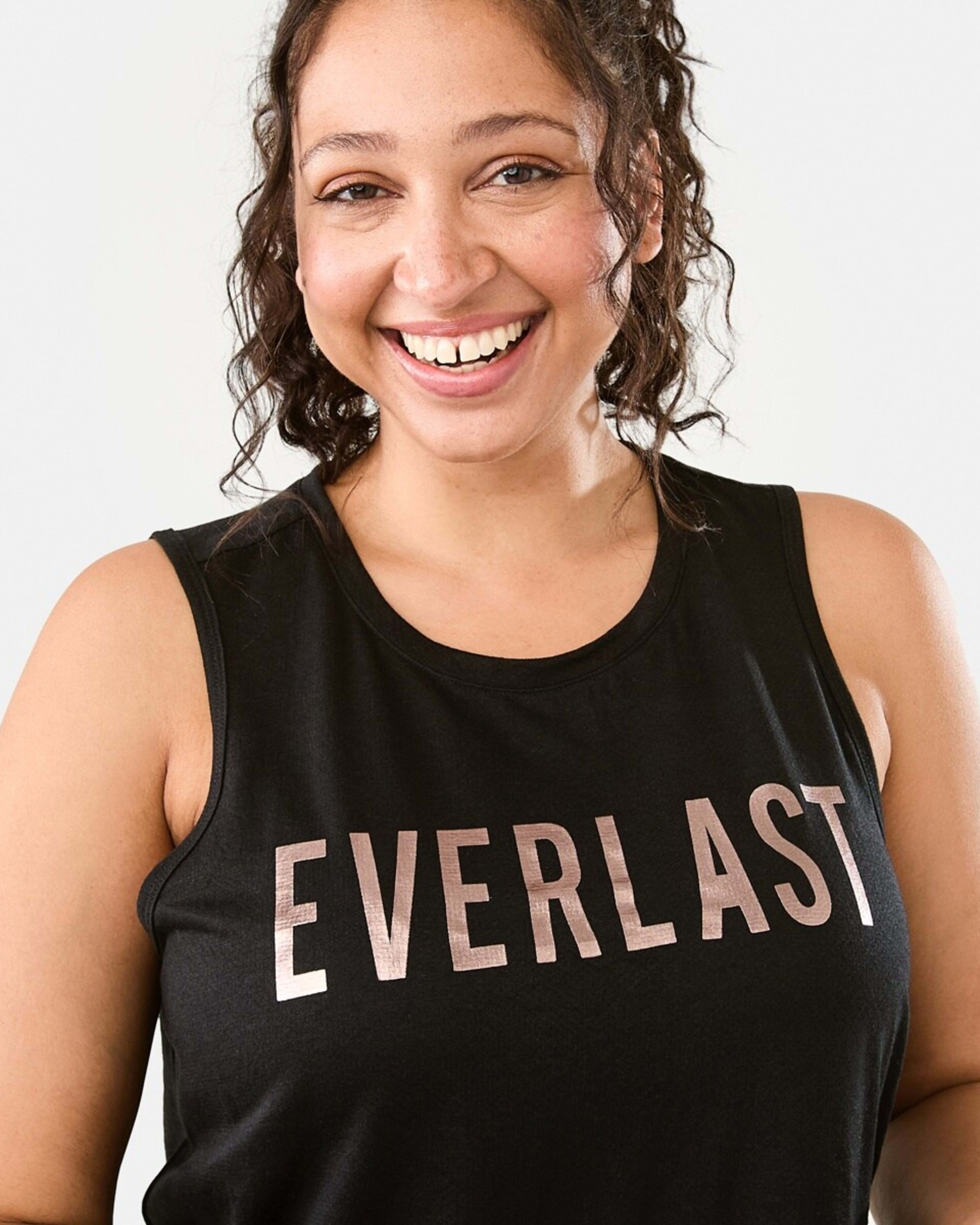 4 Everlast Womens Keyhole Tank Everlast Black, 4 of 7