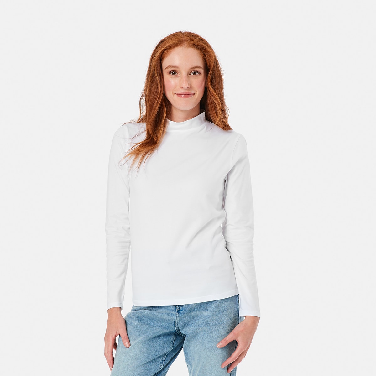 Long Sleeve Turtle Neck T-shirt - Kmart