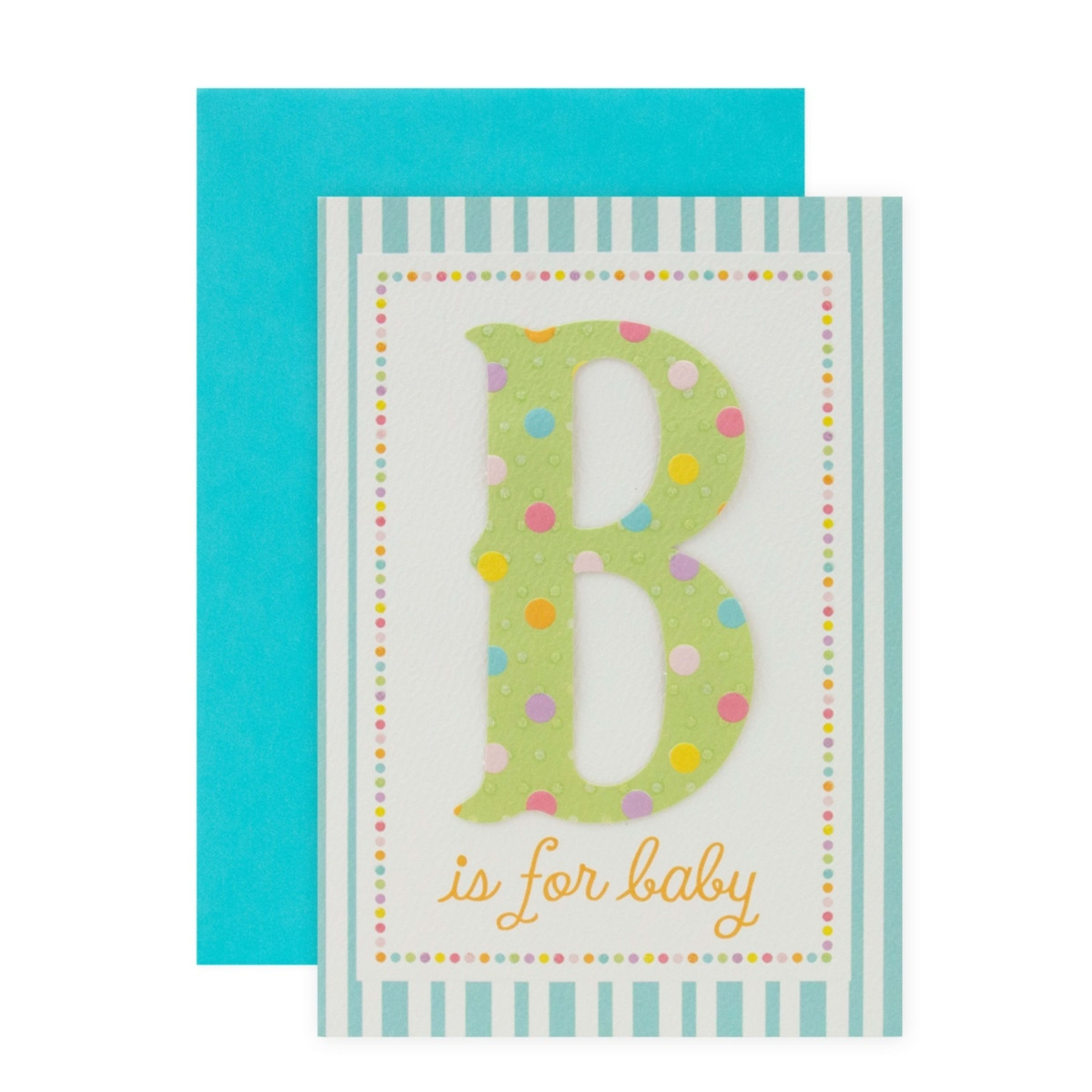 1 Connections from Hallmark Baby Shower Card - B for Baby