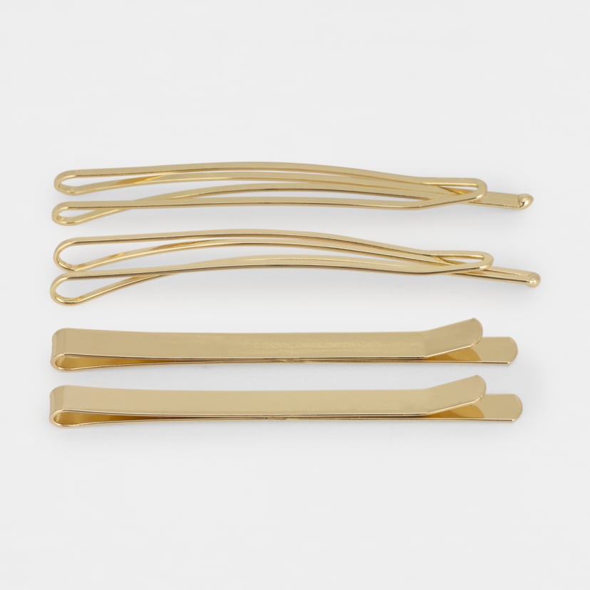 4 Pack Hair Slides Gold Tone Kmart