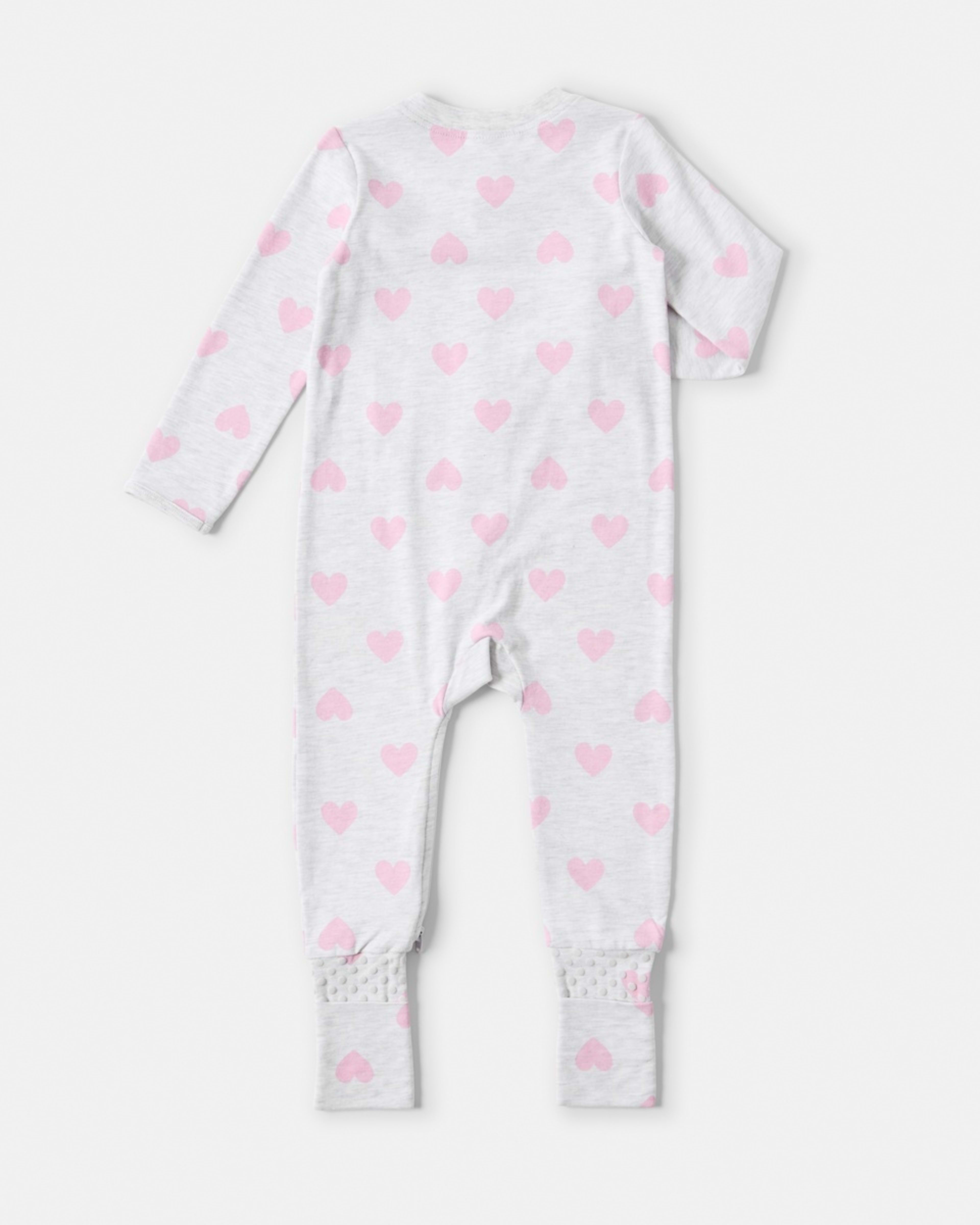 2 Turn Cuff Coverall Wht Heart, 2 of 3