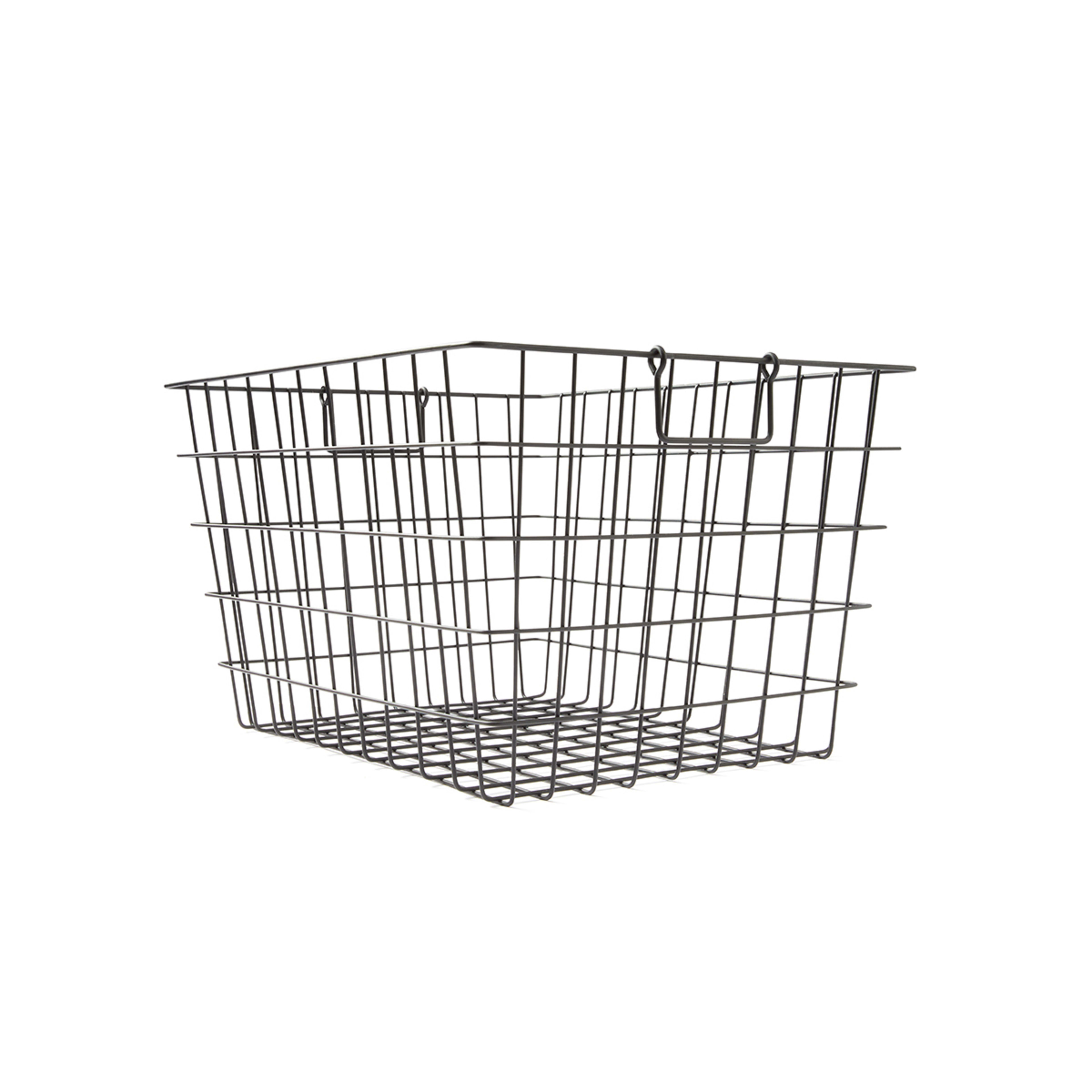 Rectangle Wire Basket Large, Black Kmart