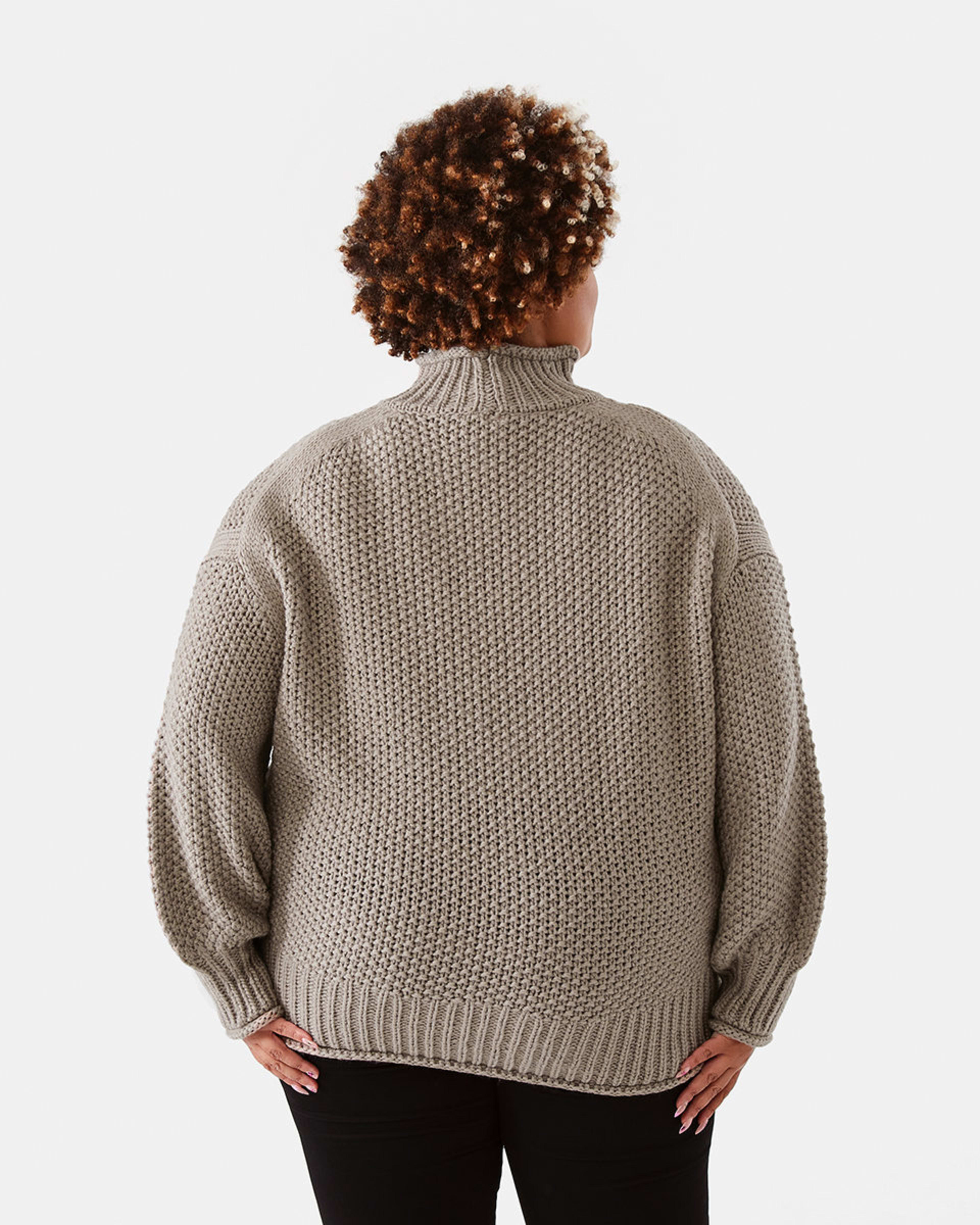Curve Cosy Funnel Neck Knit Jumper Kmart