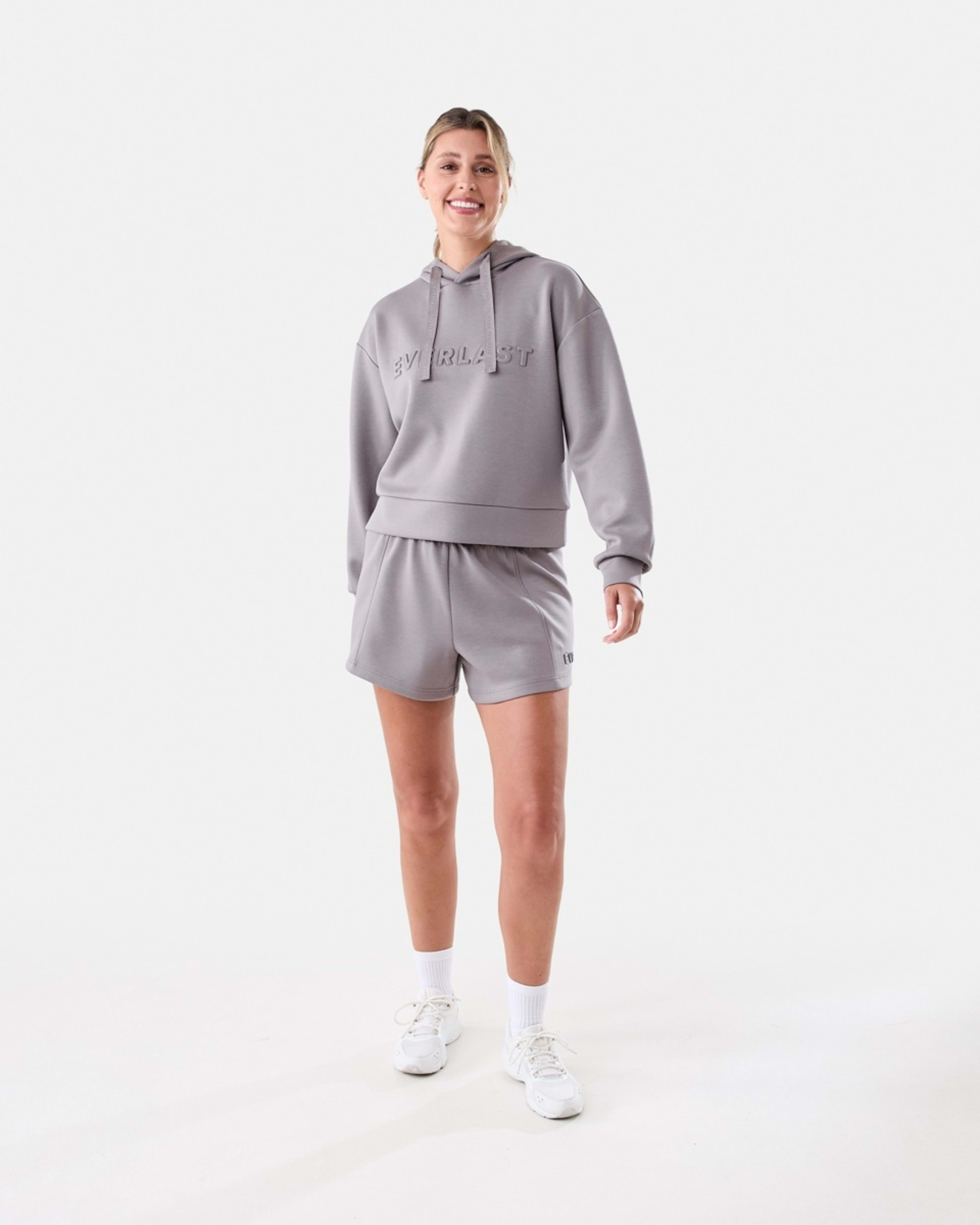7 Everlast Womens Scuba Shorts Deep Taupe, 7 of 7
