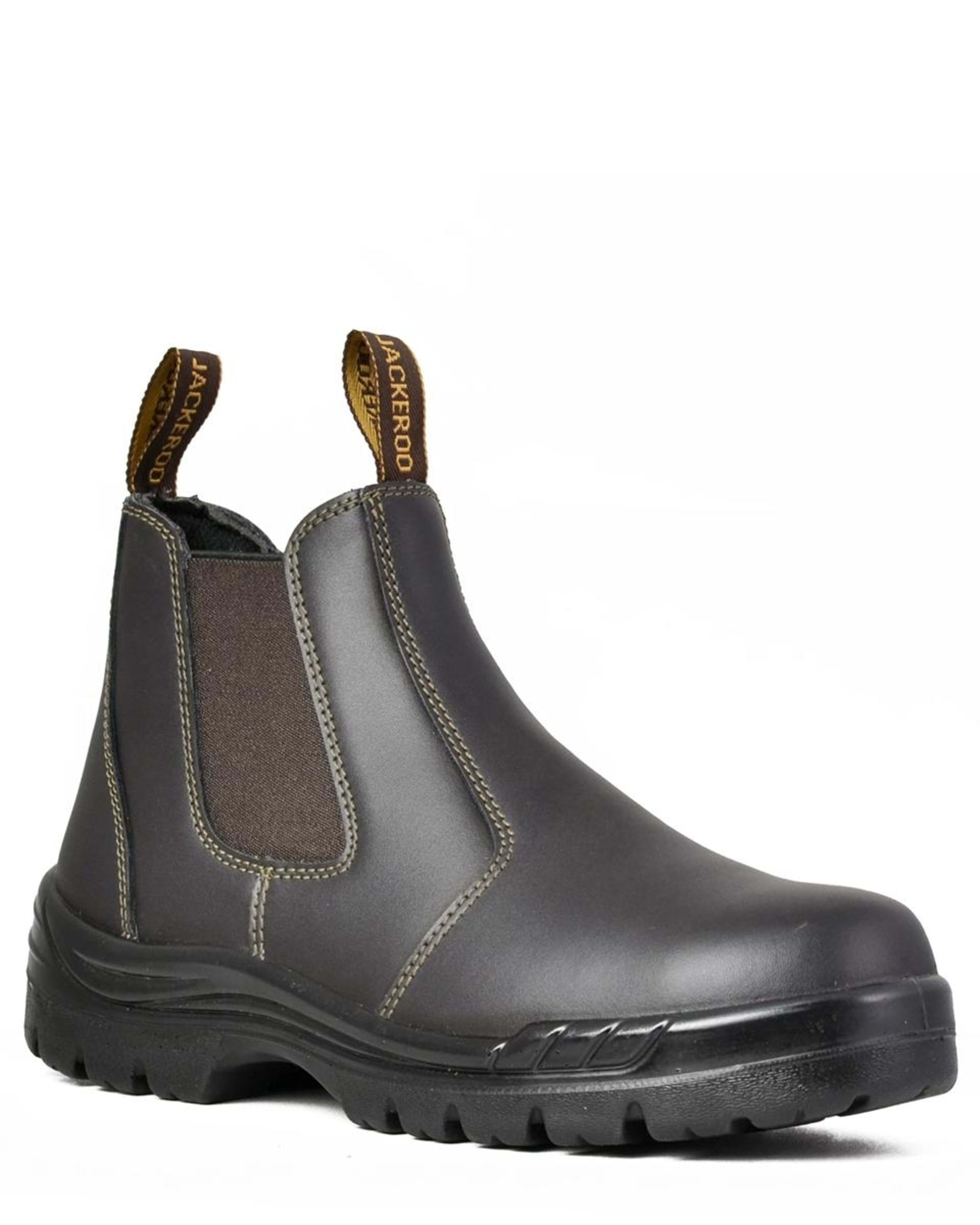 1 Slip On Work Boots CLARET BROWN