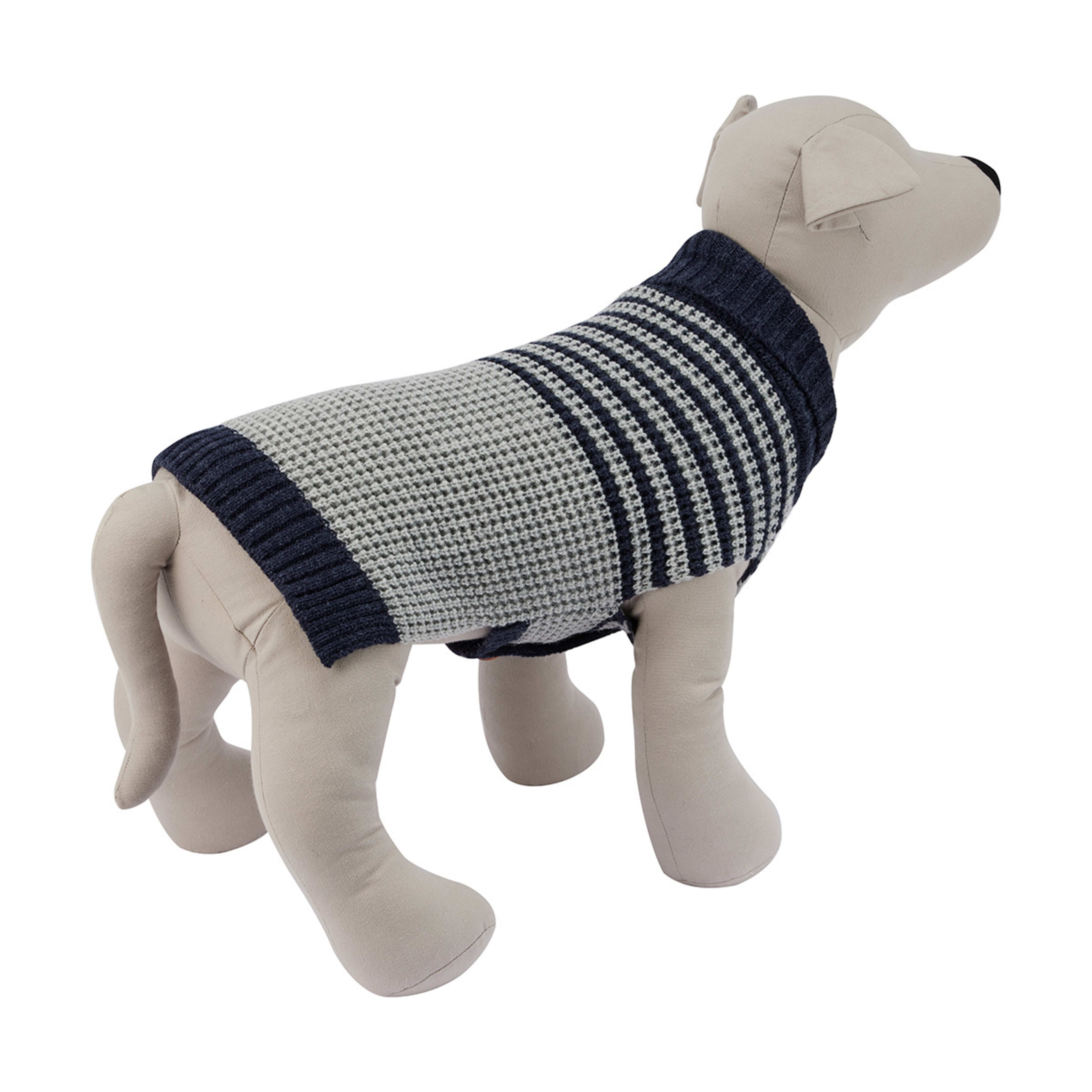 3 Pet Navy Stripe Cardigan - Medium, 3 of 10