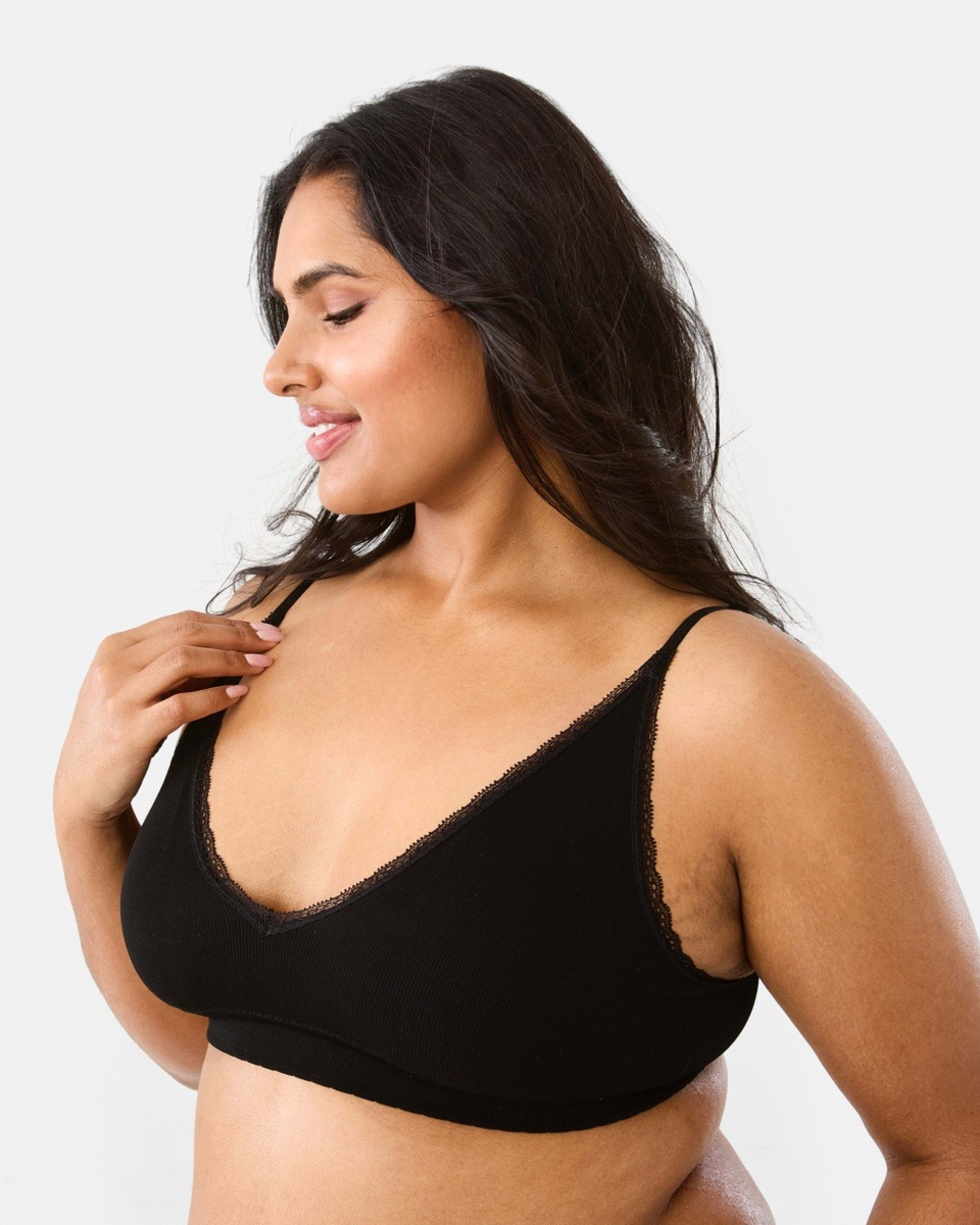 8 2 Pack Seamfree Rib Bralette Sm Ditsy D, 8 of 10
