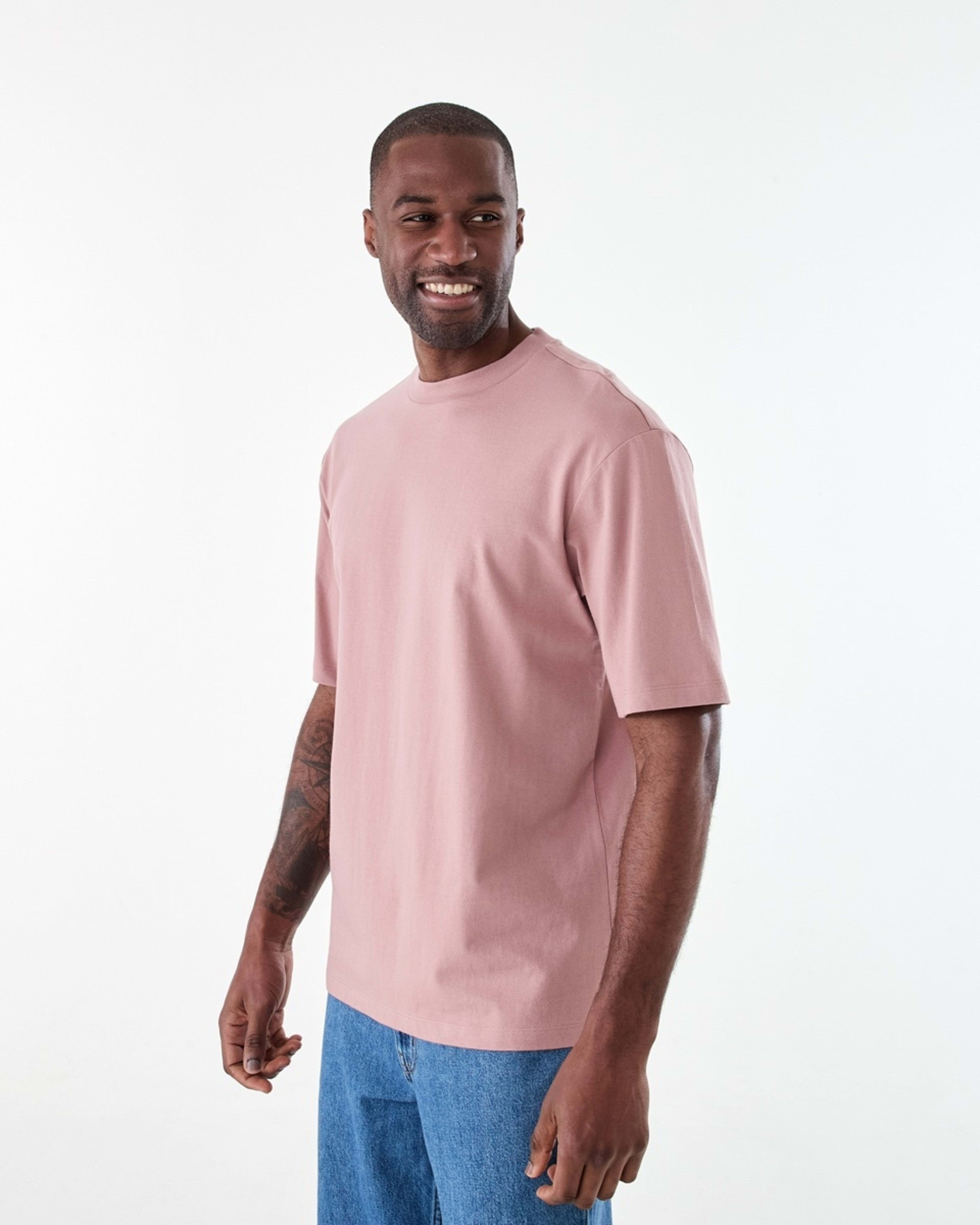 2 Oversized Heavyweight T-shirt SOFT FAWN, 2 of 6