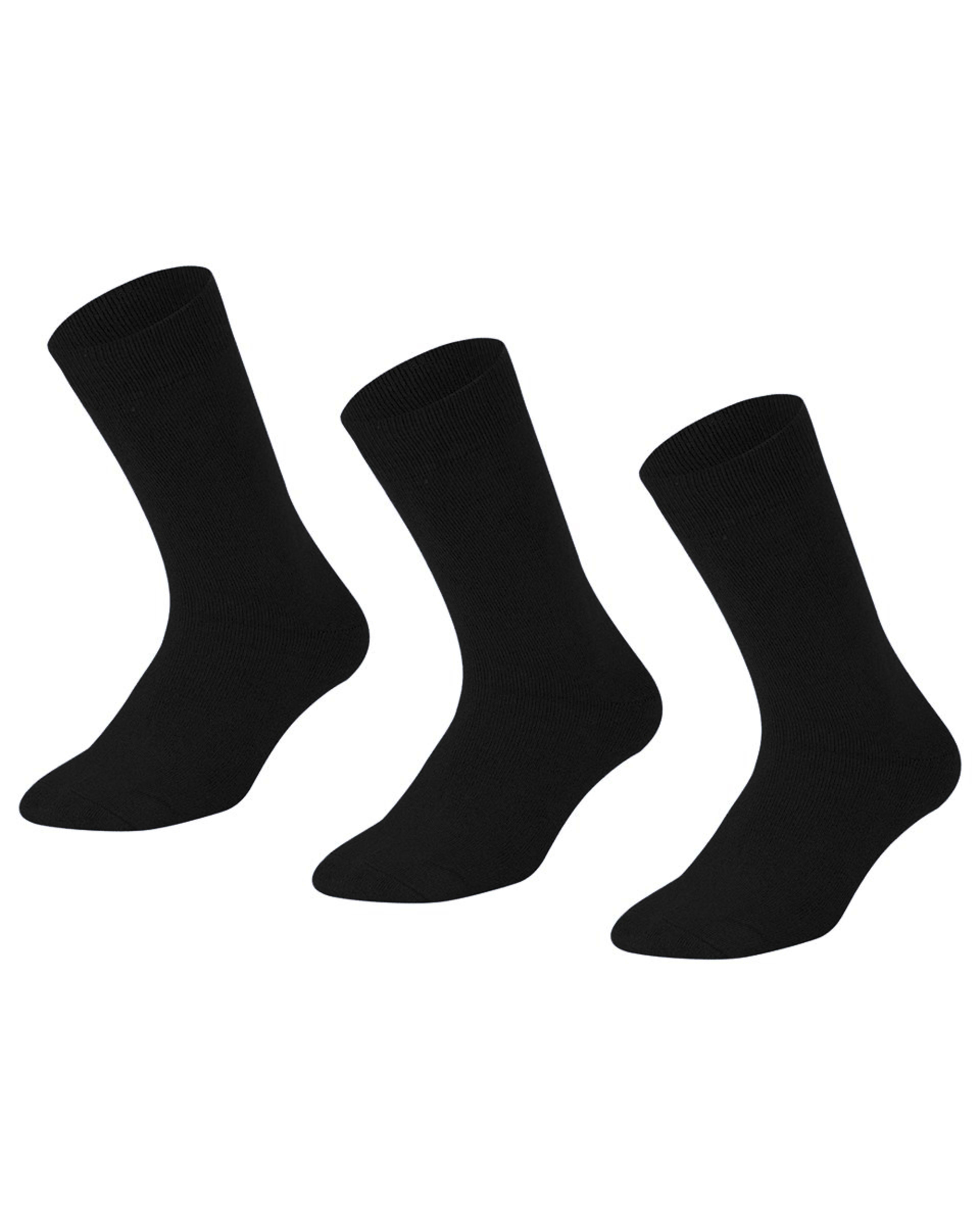 1 3 Pack Bamboo Casual Socks BLACK