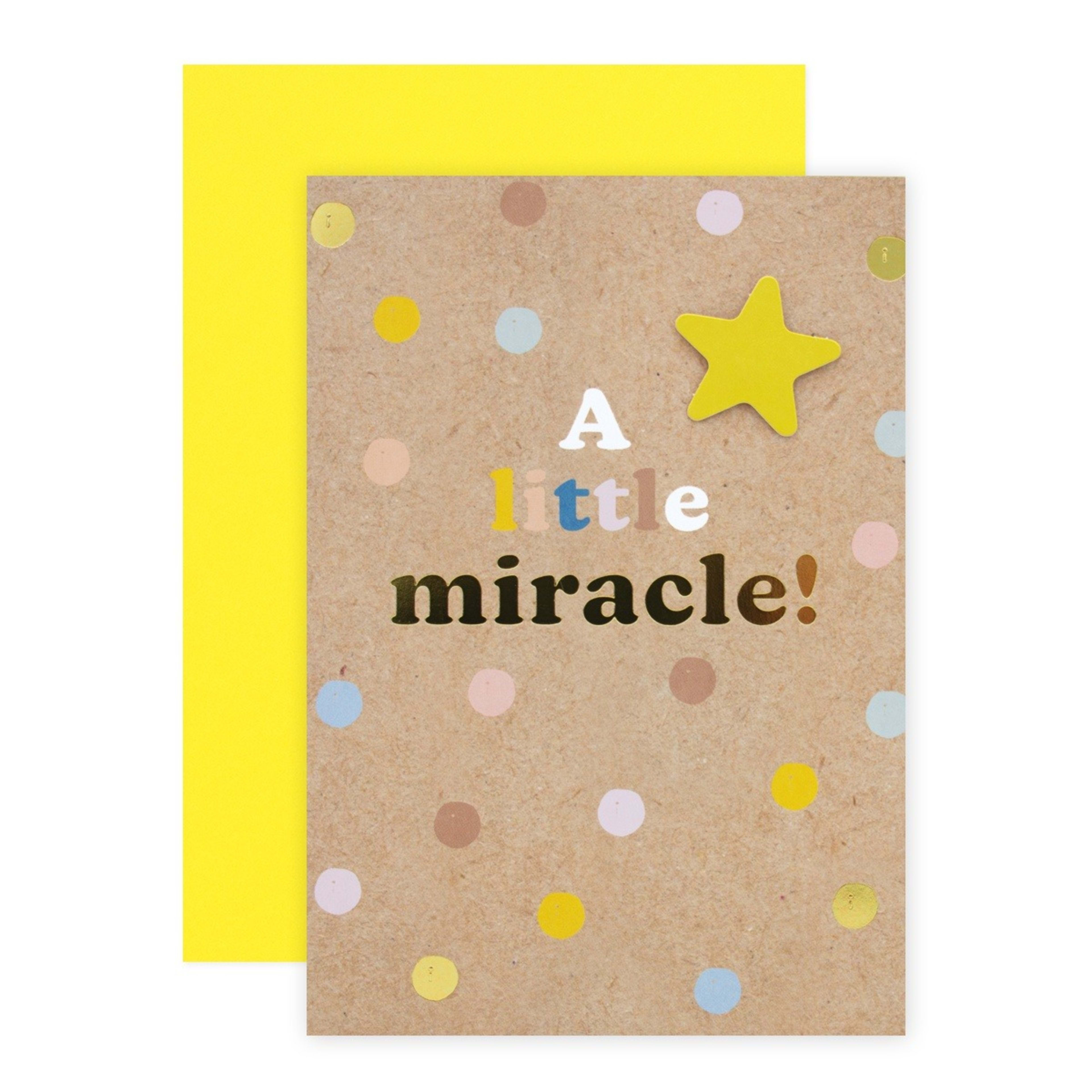 1 Connections from Hallmark New Baby Congratulations Card - A Little Miracle