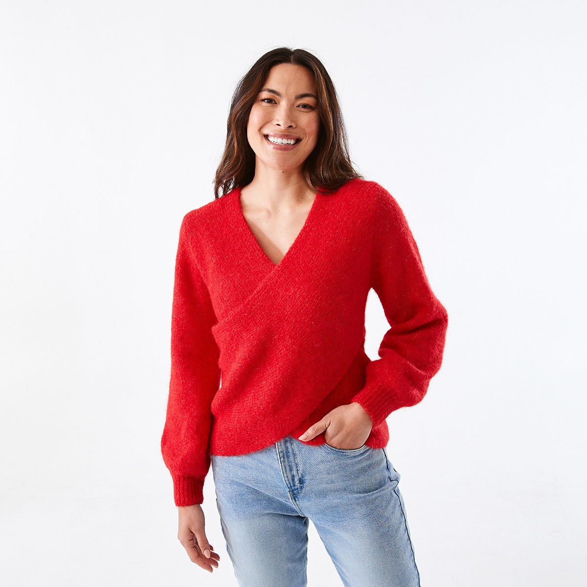 Crossover Wrap Jumper