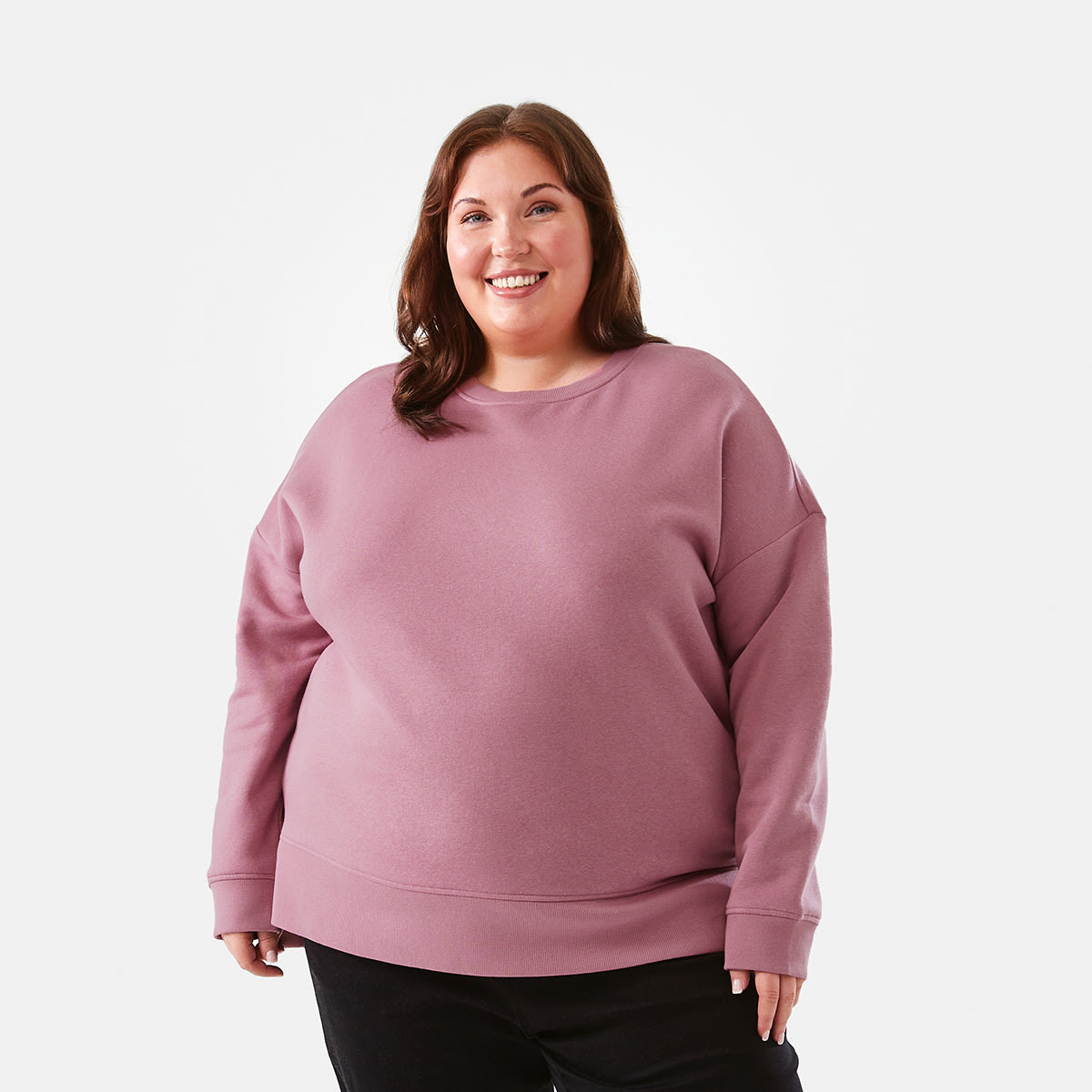 Curve Long Sleeve Boxy Sweatshirt Kmart