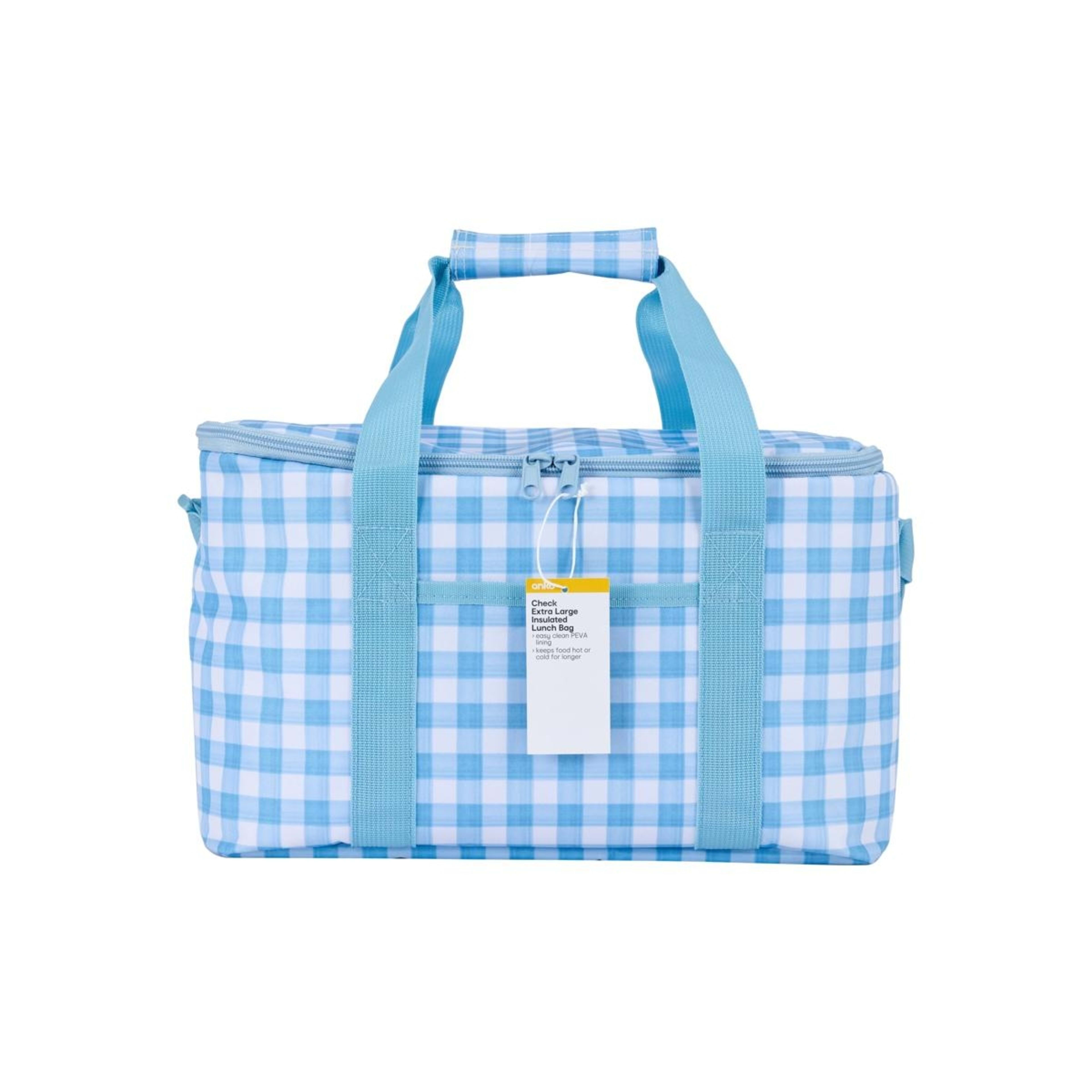 4 Check Extra Large Insulated Lunch Bag, 4 of 4