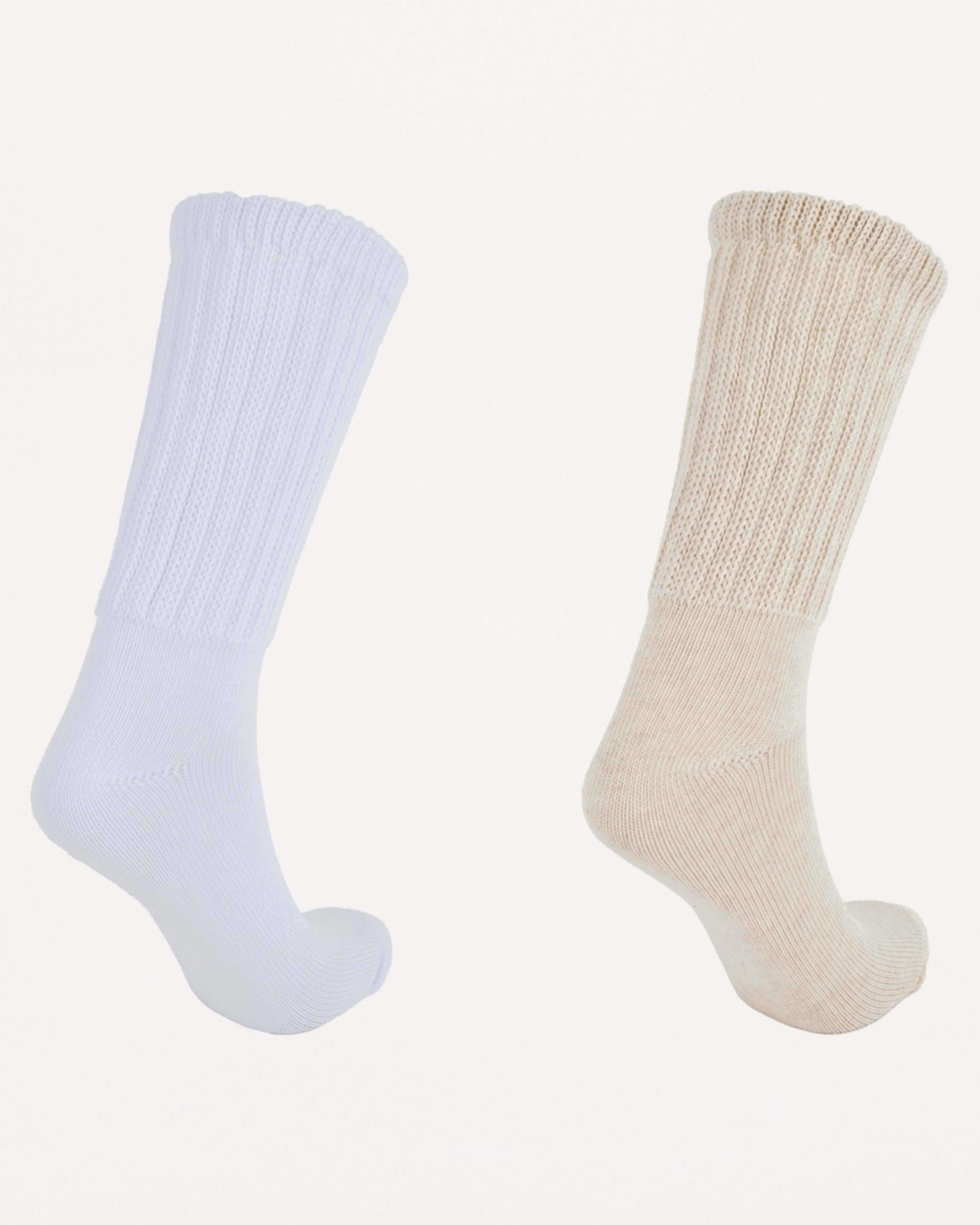 2 2 Pack Slouch Socks Wht Bmrl, 2 of 3