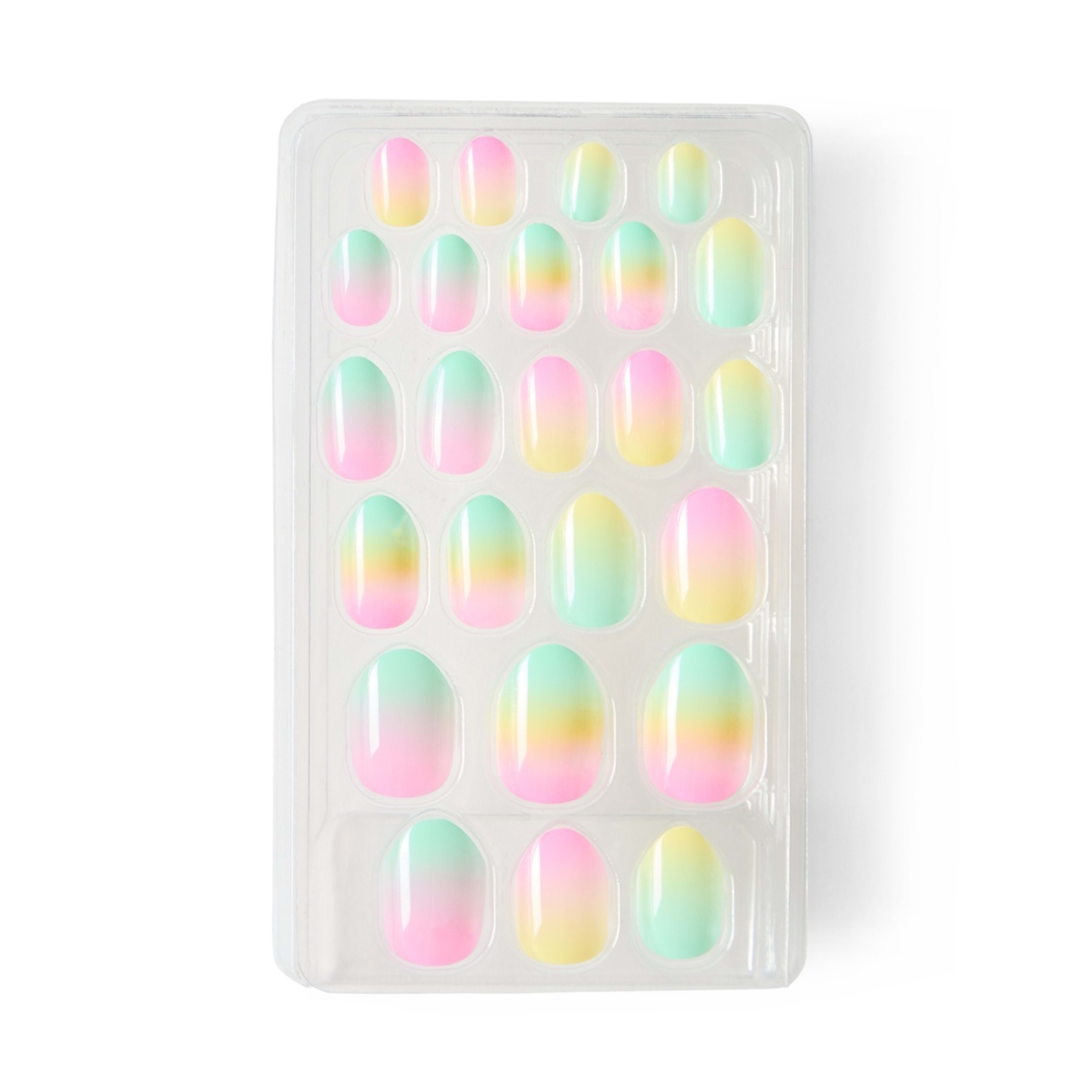 4 OXX Junior 24 Pack Pre-Glued Stick-On Nails - Multi Ombre, 4 of 5