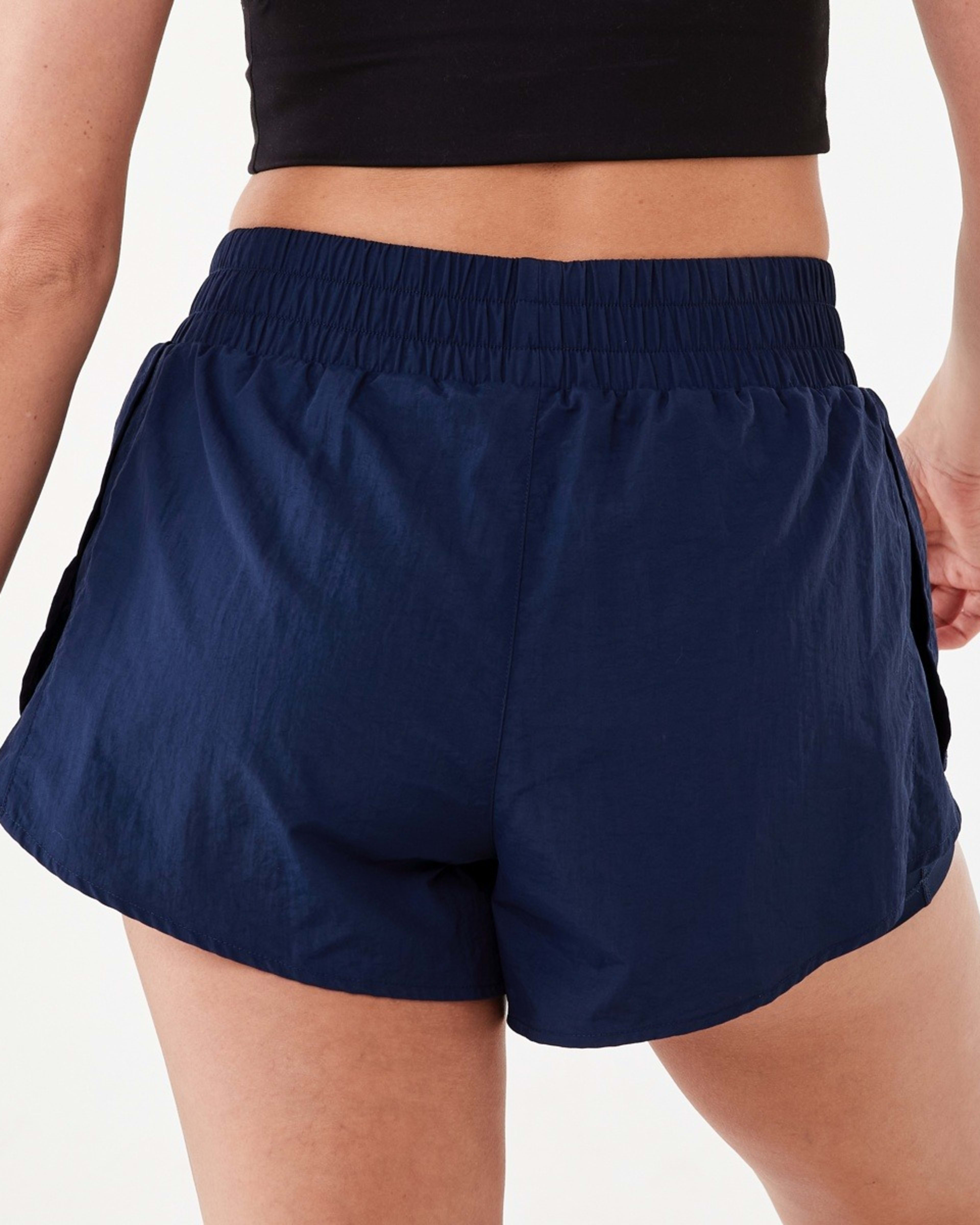 3 Active Womens Retro Running Shorts Deep Blu, 3 of 6