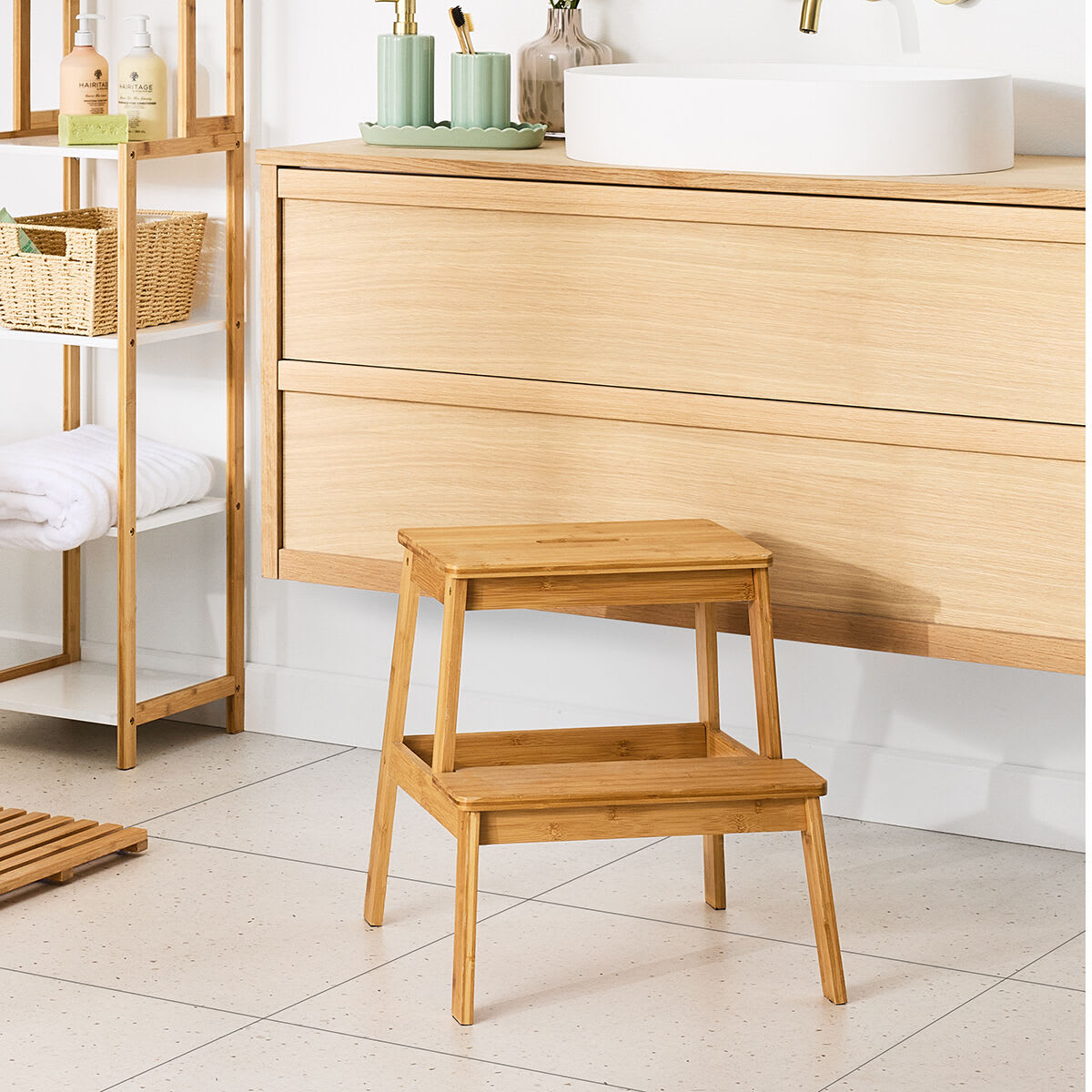 Bamboo Step Stool Kmart NZ