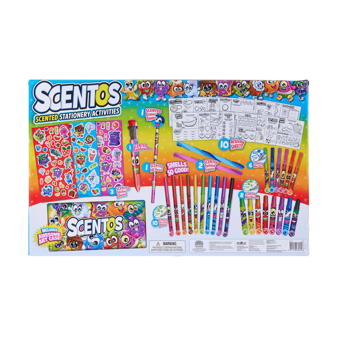 145 Pack Scentos Scented Stationery Activities Case - Kmart