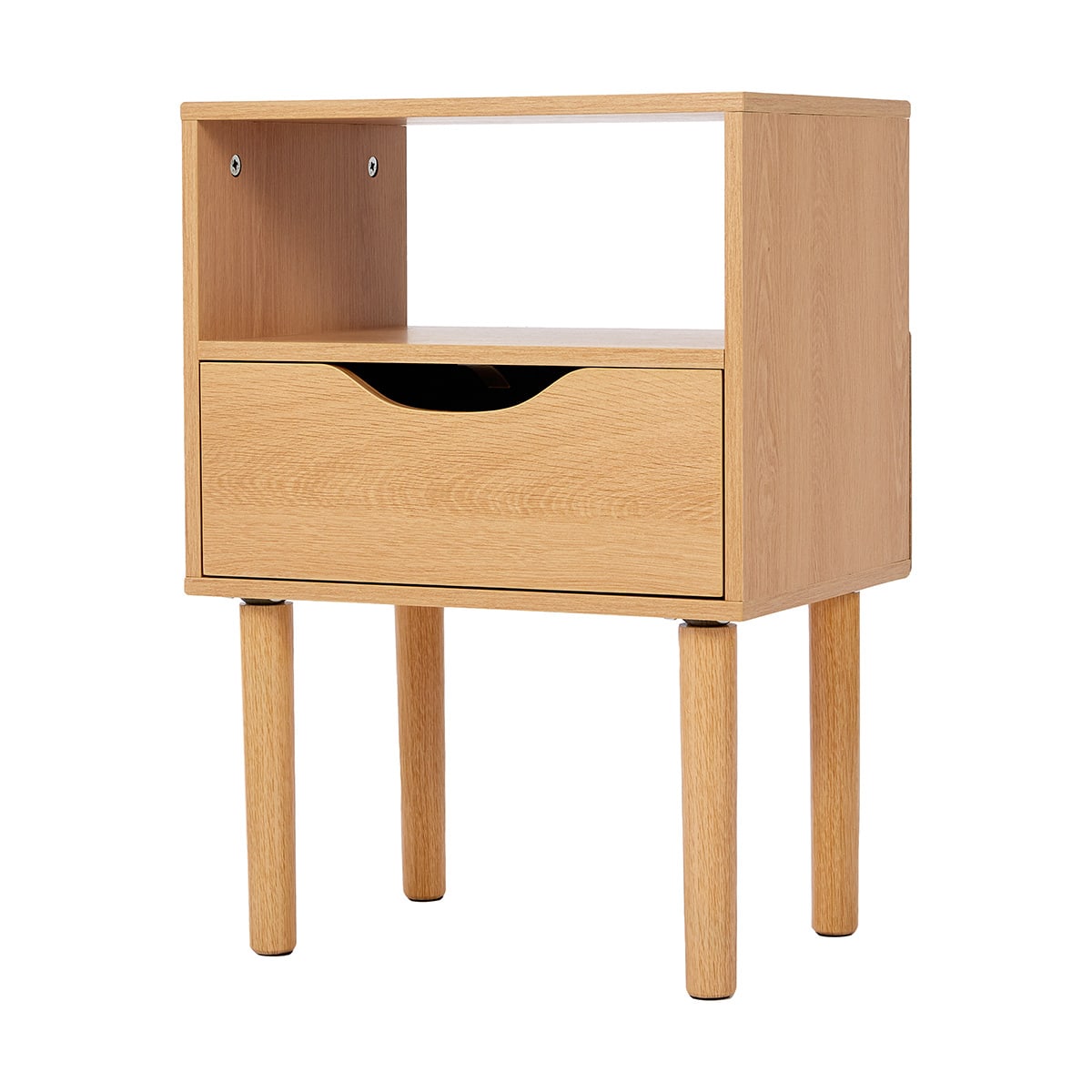 Oak look deals side table