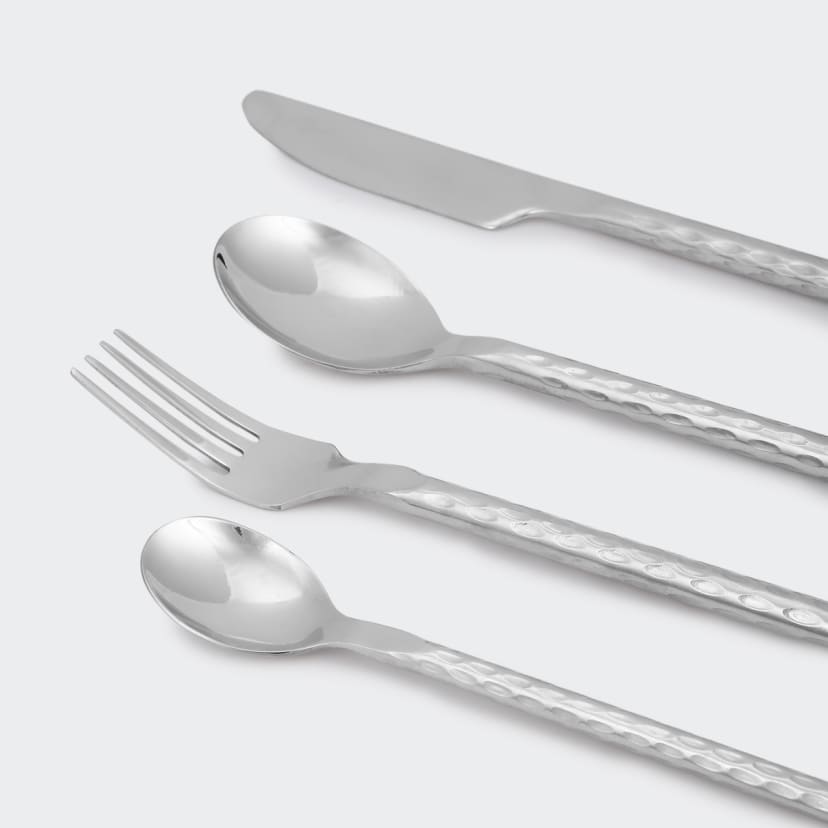Textured 16 Piece Cutlery Set Kmart