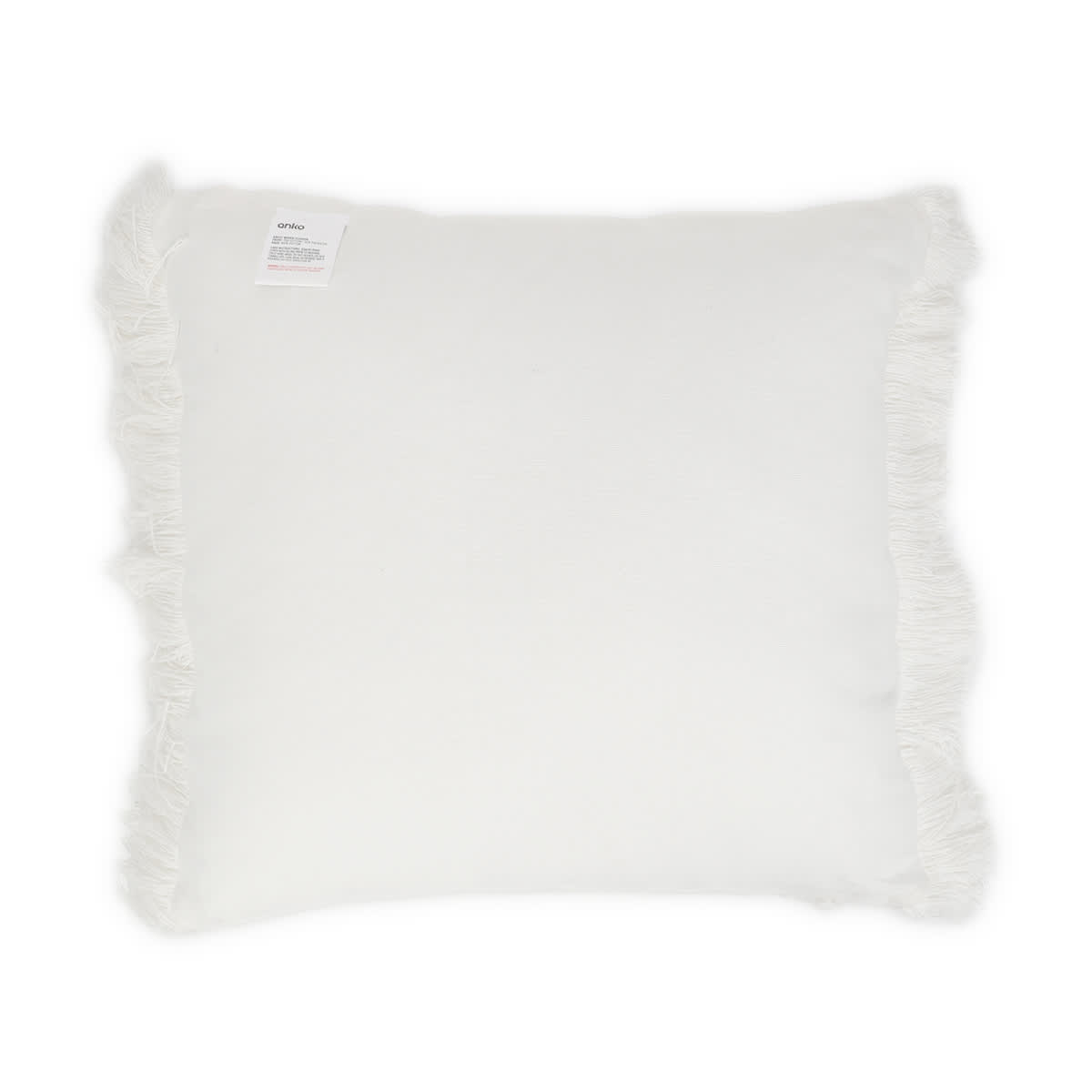 43cm Bailey Woven Cushion White Kmart