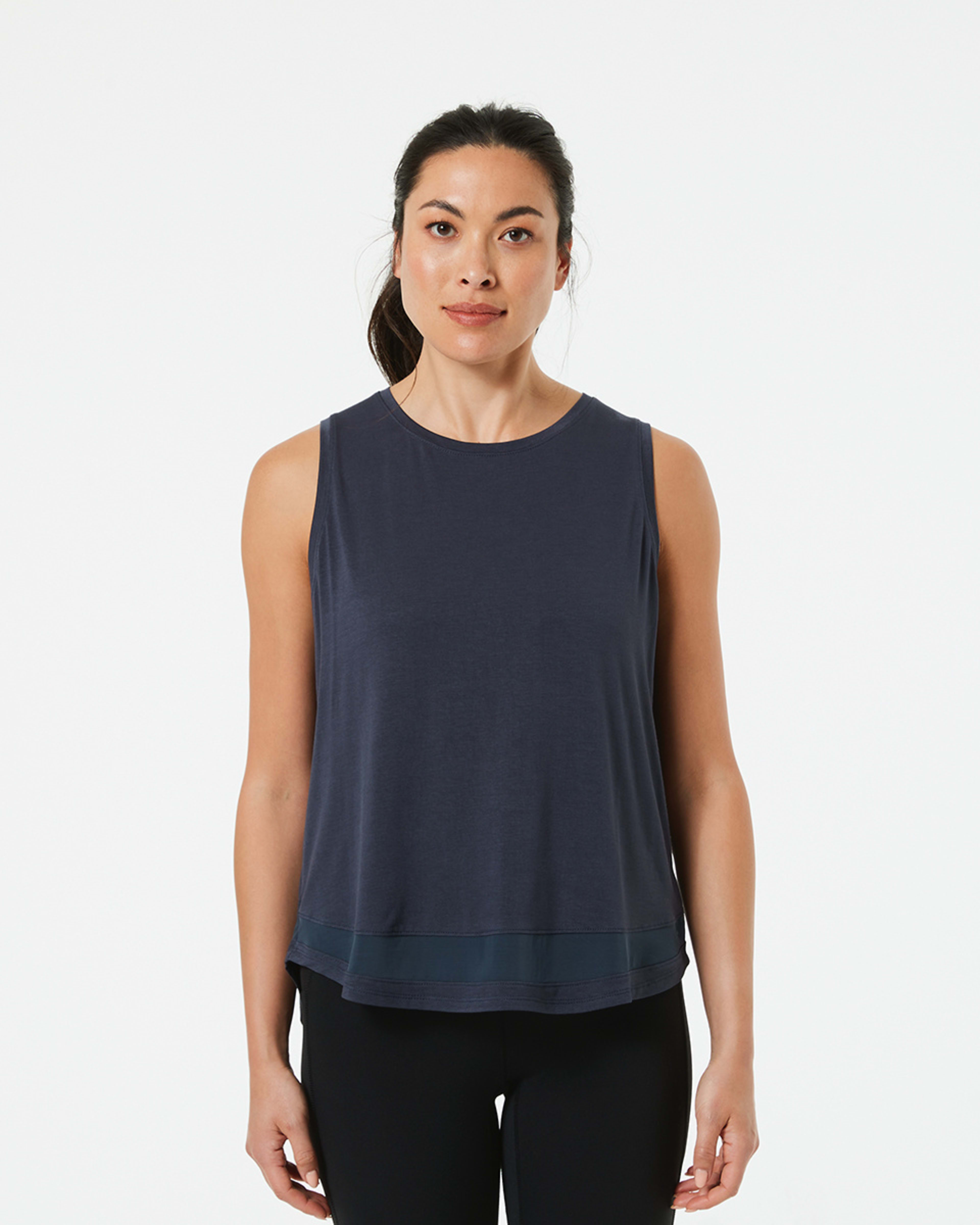 1 Active Womens Sleeveless Mesh Tank India Ink, 1 of 5