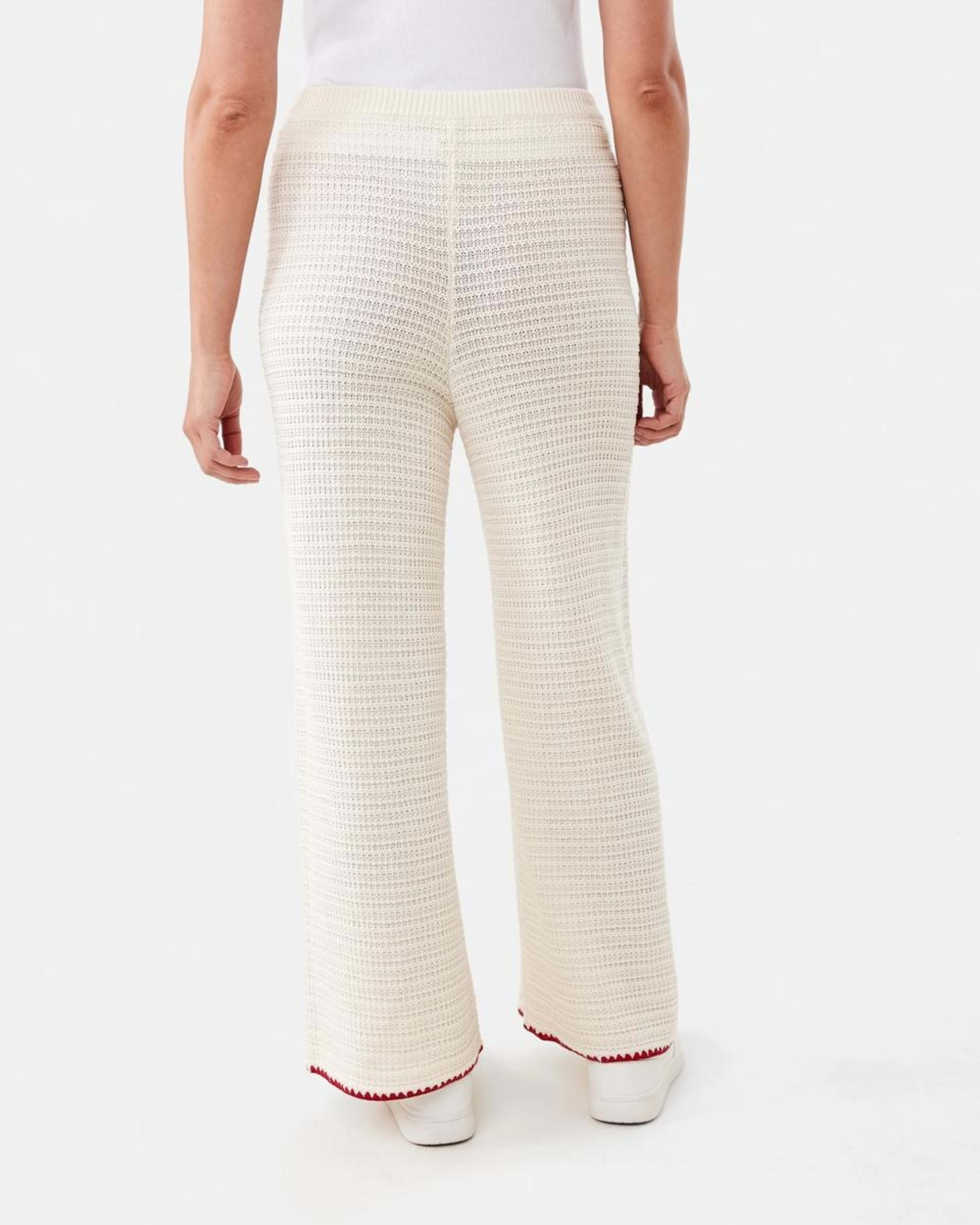 3 Crochet Trim Pants Ecru, 3 of 5