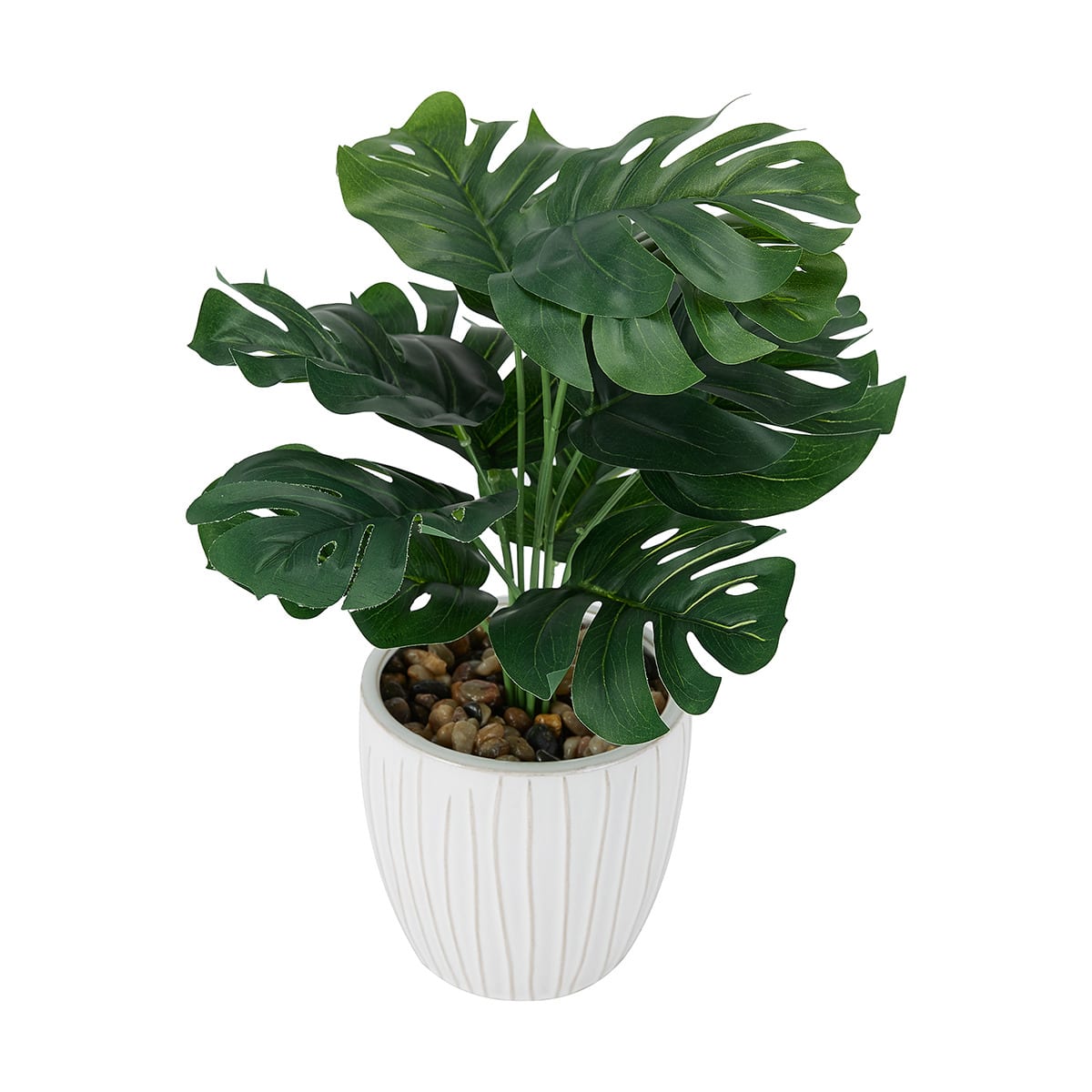 Artificial Monstera in Ceramic Pot Kmart