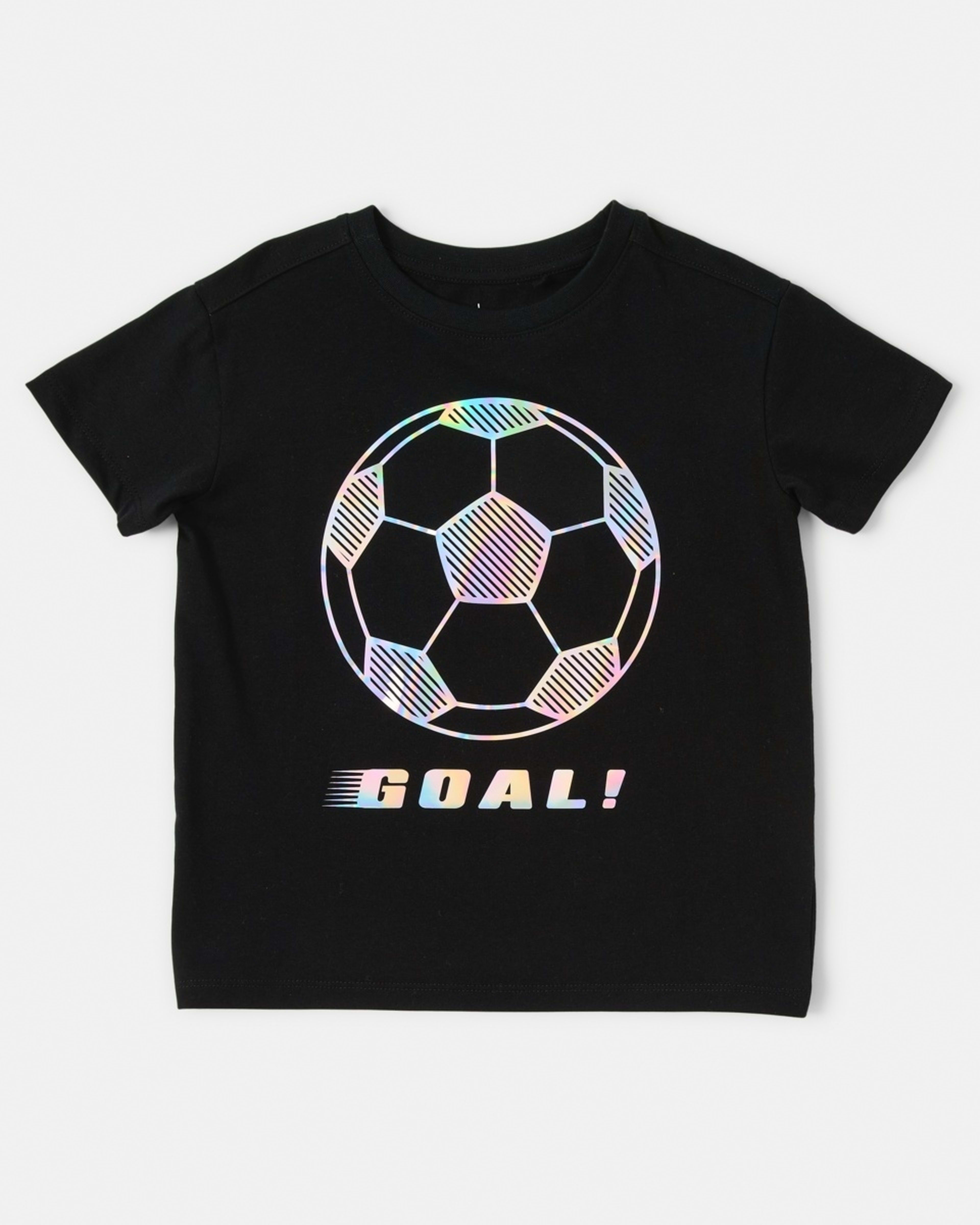 7 Mirror Foil Print T-shirt Blk Soccr, 7 of 8
