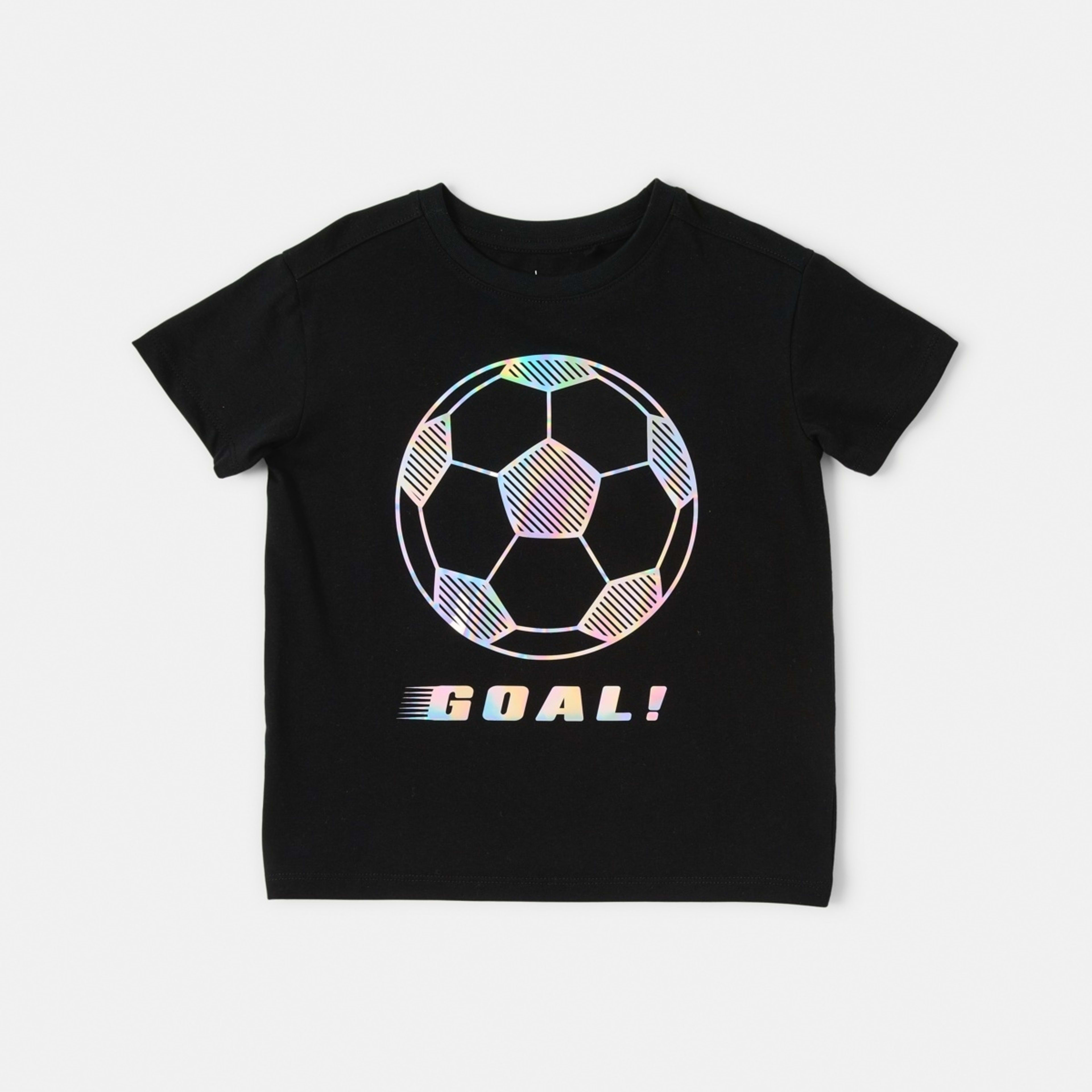 7 Mirror Foil Print T-shirt Blk Soccr, 7 of 8