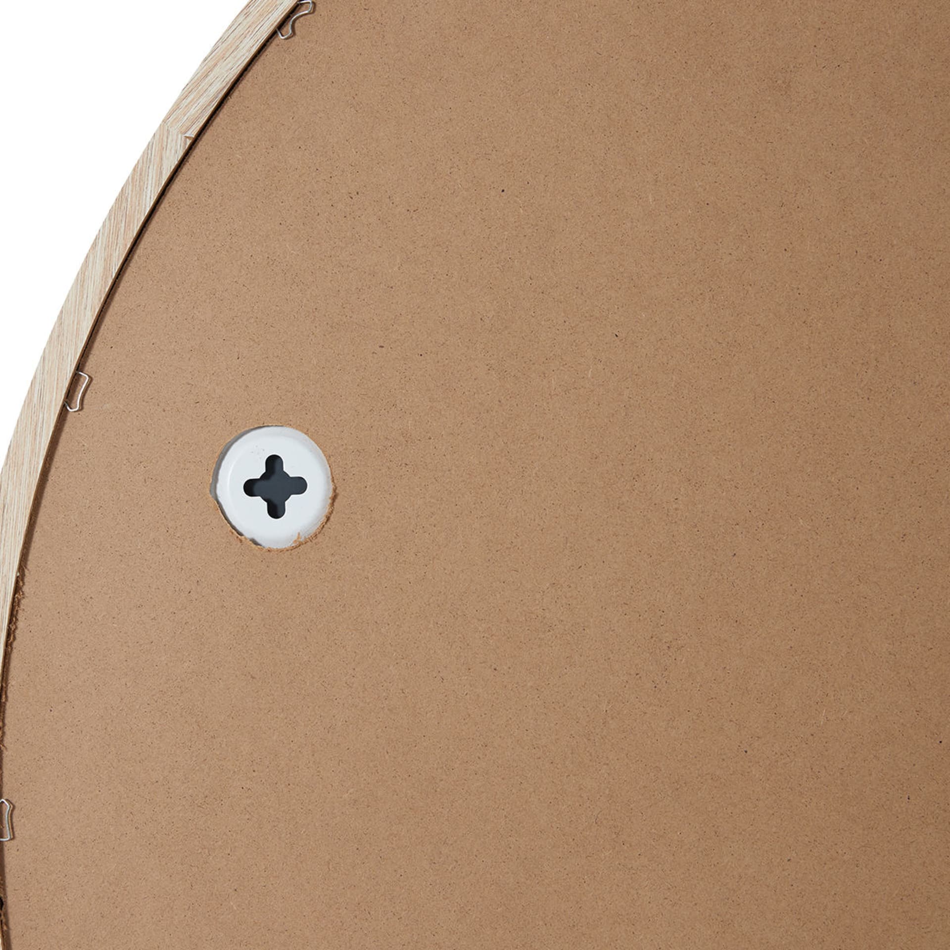 Oak Look Round Mirror Kmart