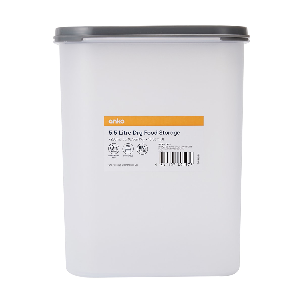 5.5L Dry Food Storage Kmart